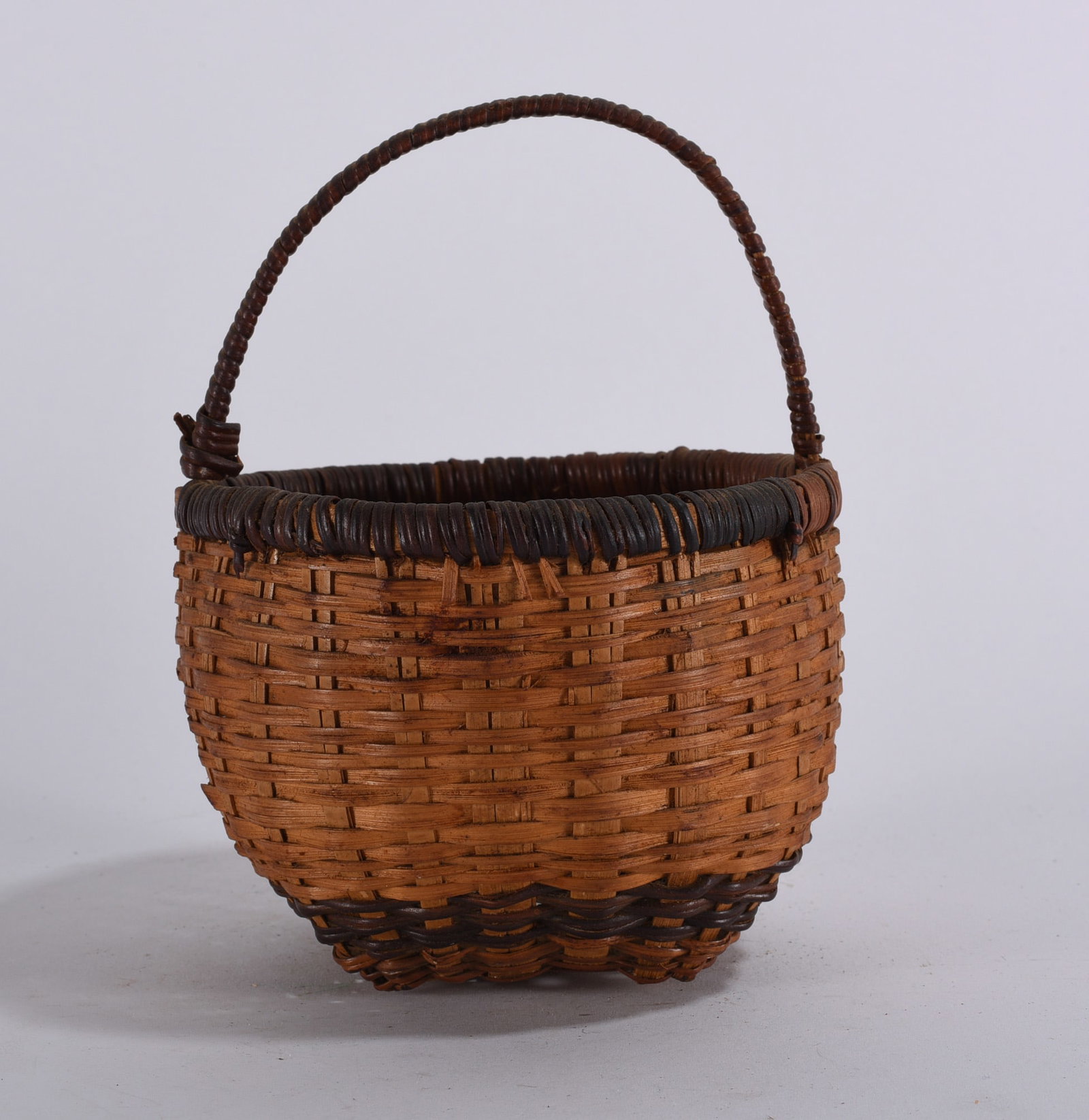 Antique Oak Split Basket (1 of 3)
