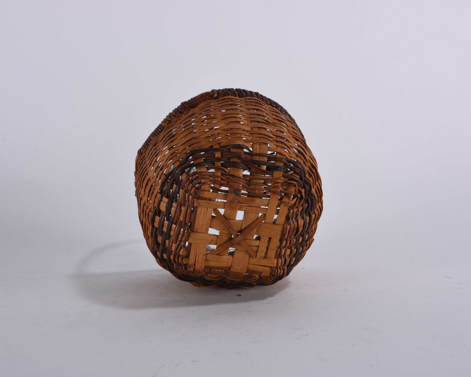 Antique Oak Split Basket - 3