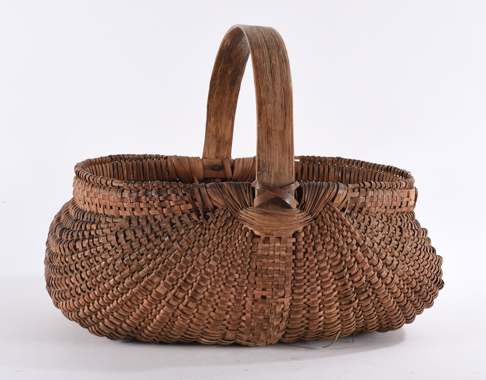 Antique Oak Split Basket (1 of 5)