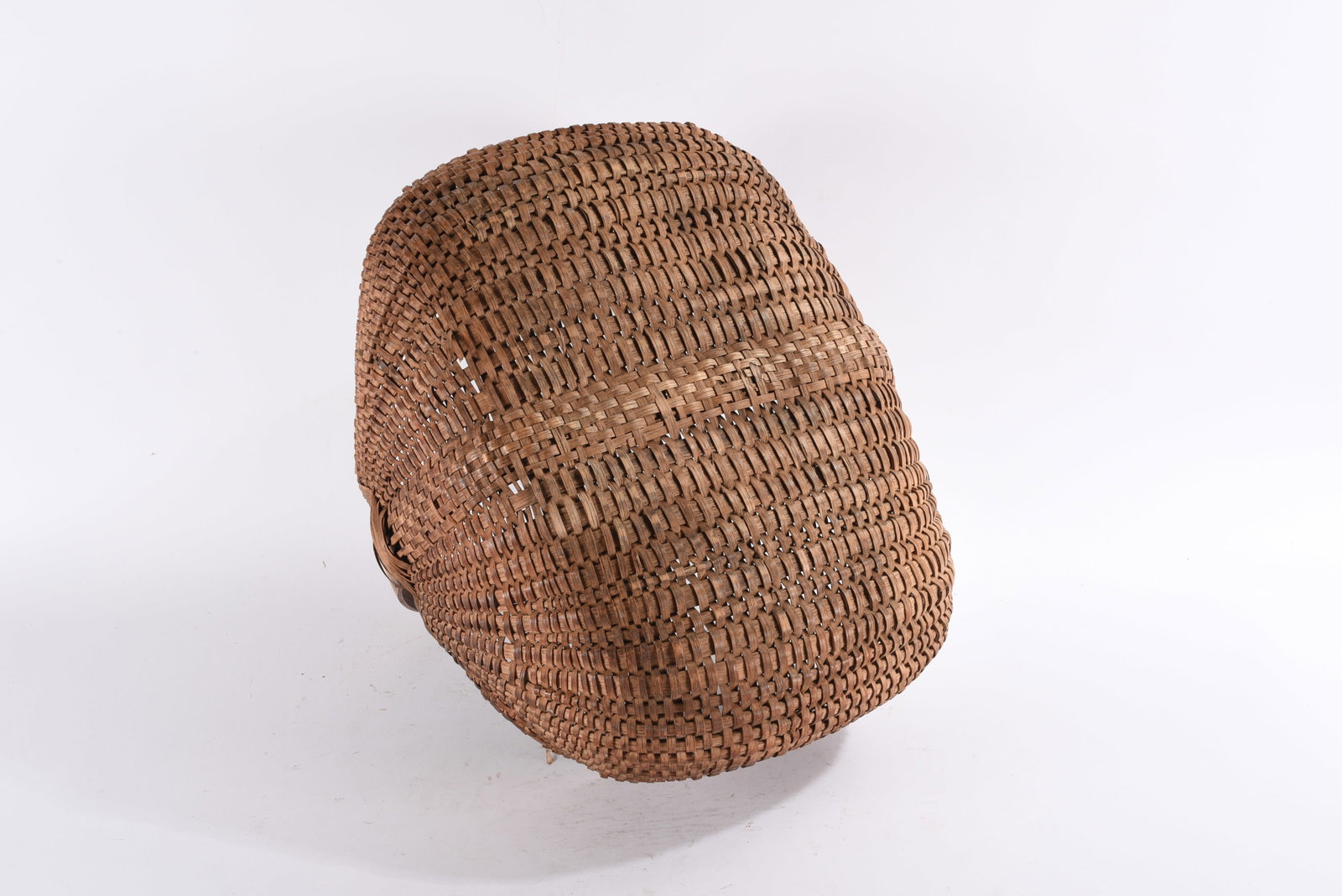 Antique Oak Split Basket - 5