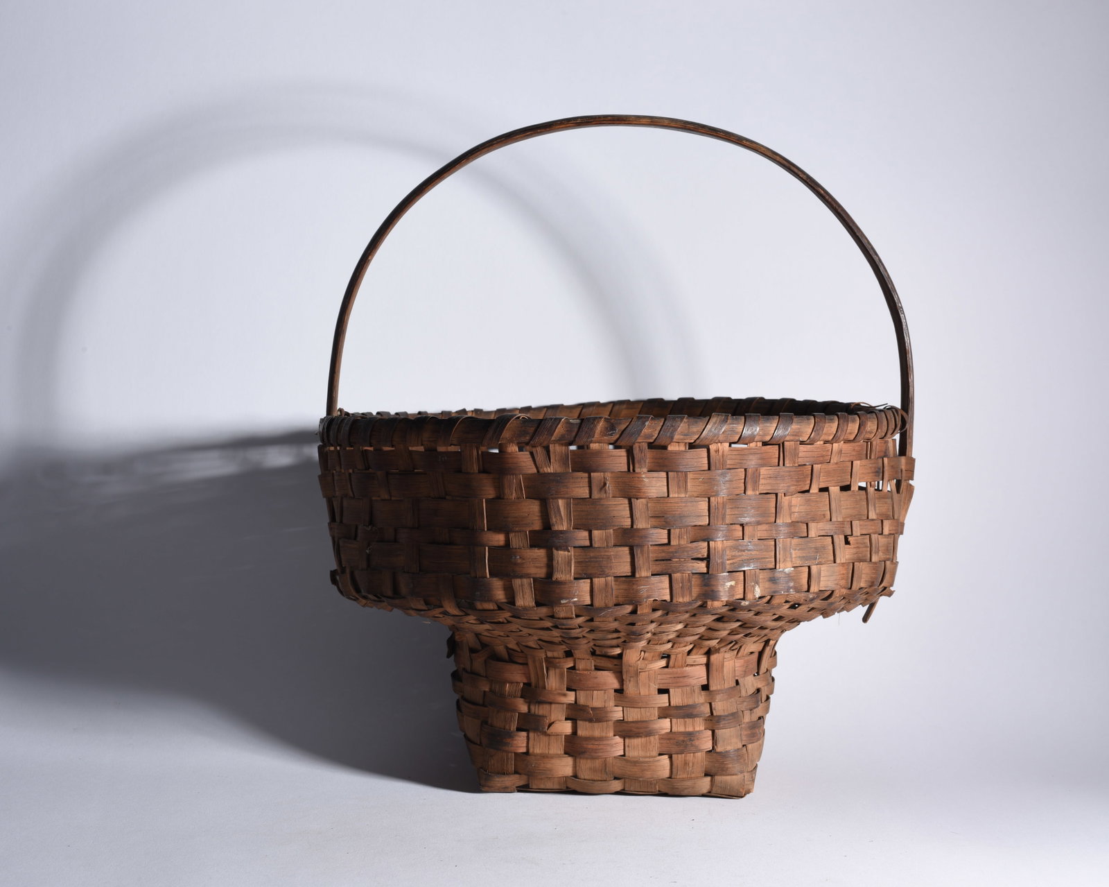 Antique Oak Split Basket - 2