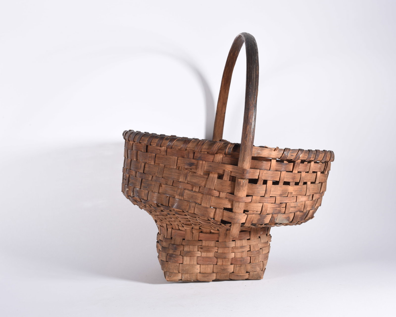 Antique Oak Split Basket - 3