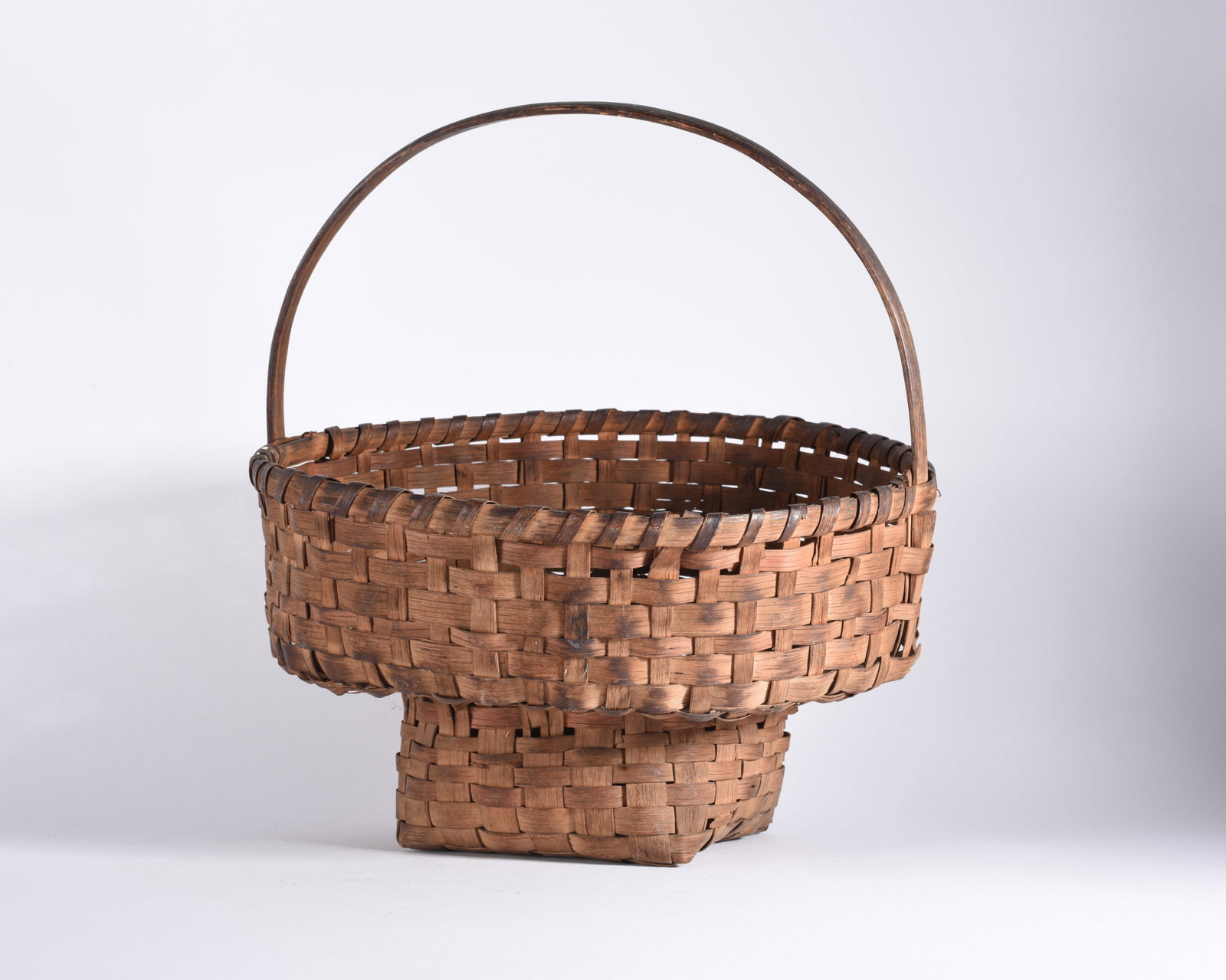 Antique Oak Split Basket - 4