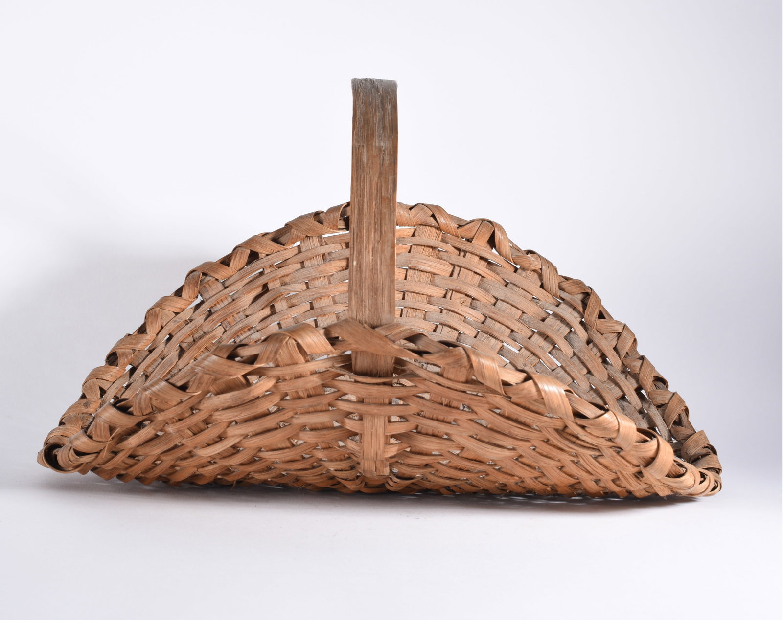 Antique Oak Split Flower Basket (1 of 3)