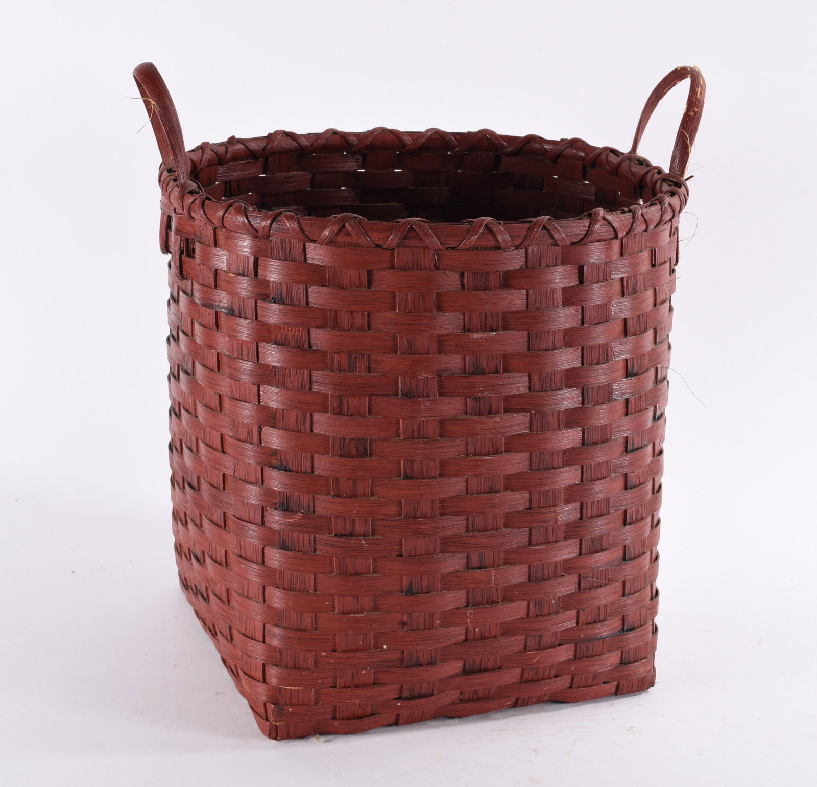Red Painted Basket (1 of 3)