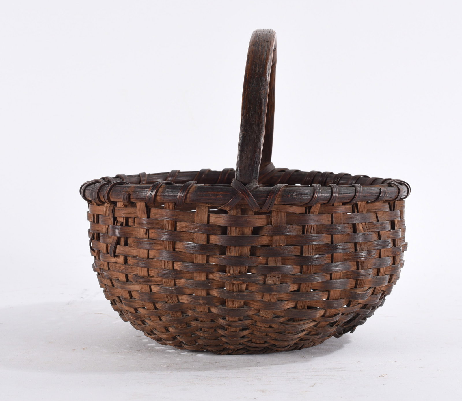Antique Oak Split Basket (1 of 4)