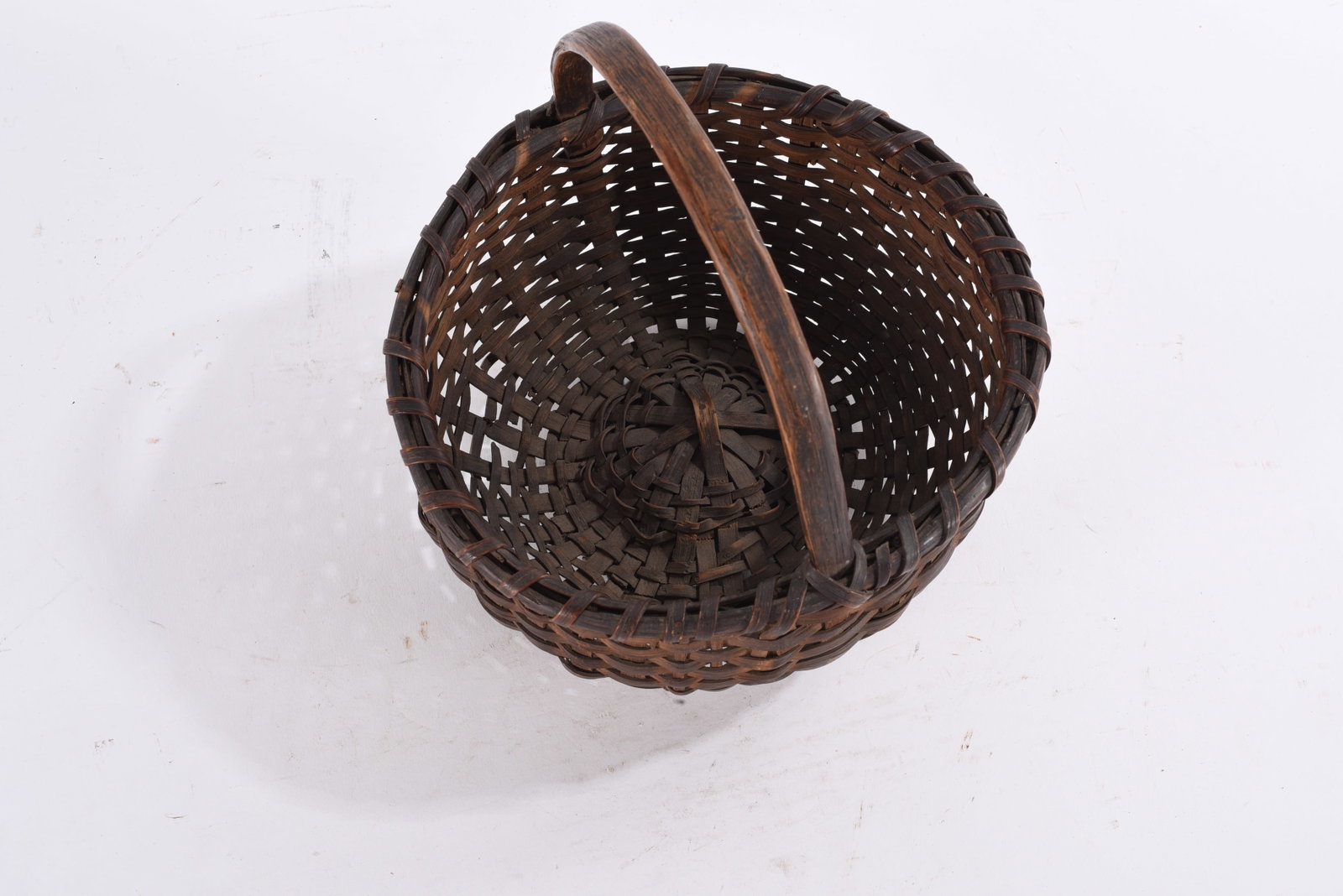 Antique Oak Split Basket - 3
