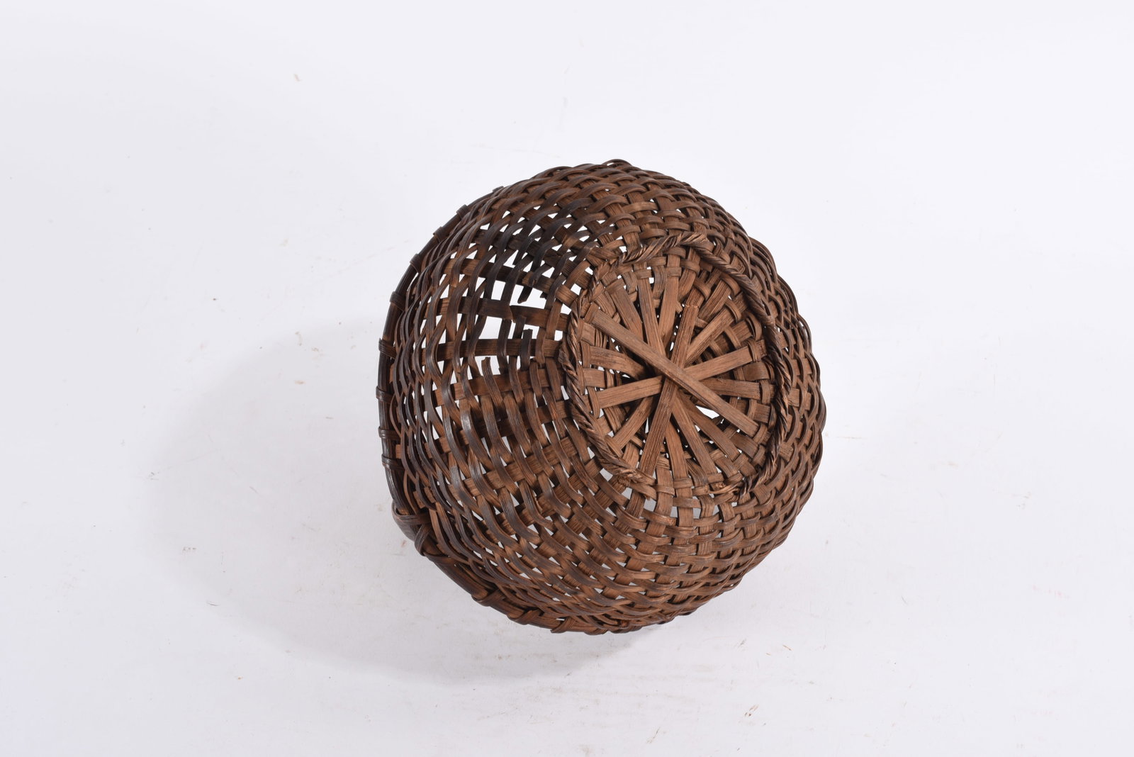 Antique Oak Split Basket - 4