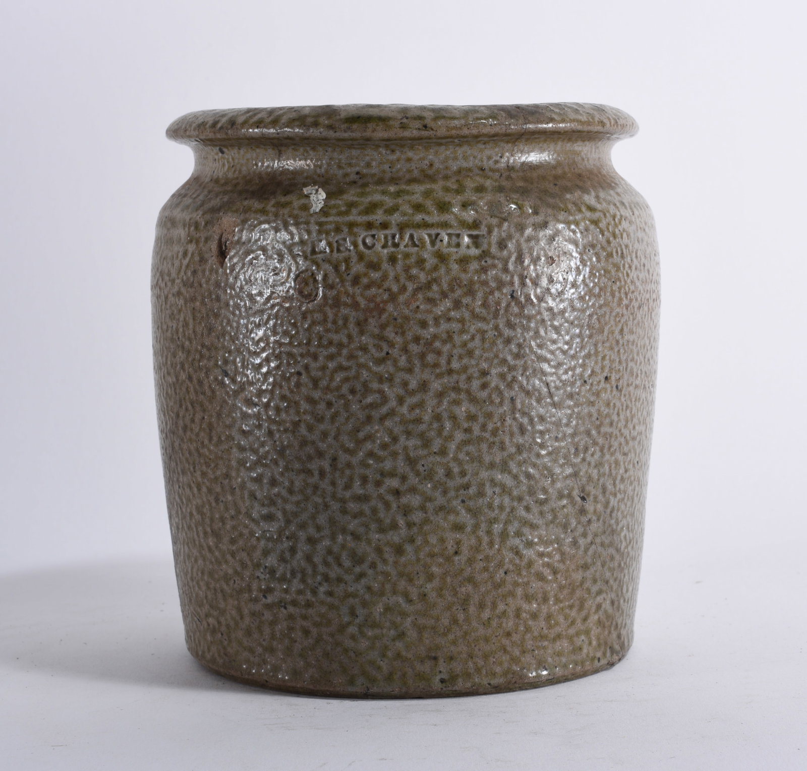 ES Craven Signed Salt Glaze Jar (1 of 4)