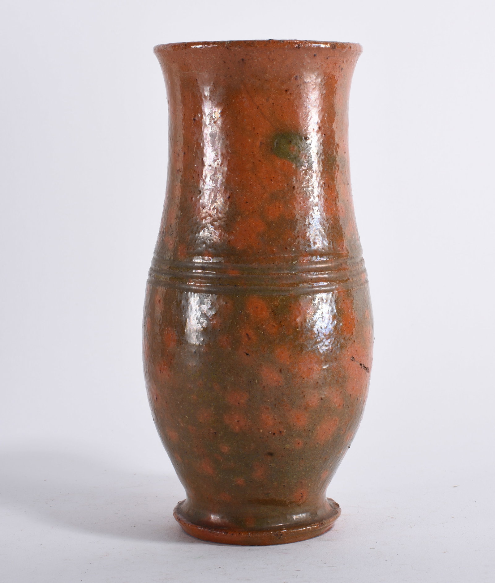 JC Cox att. Redware Pottery Cup (1 of 3)