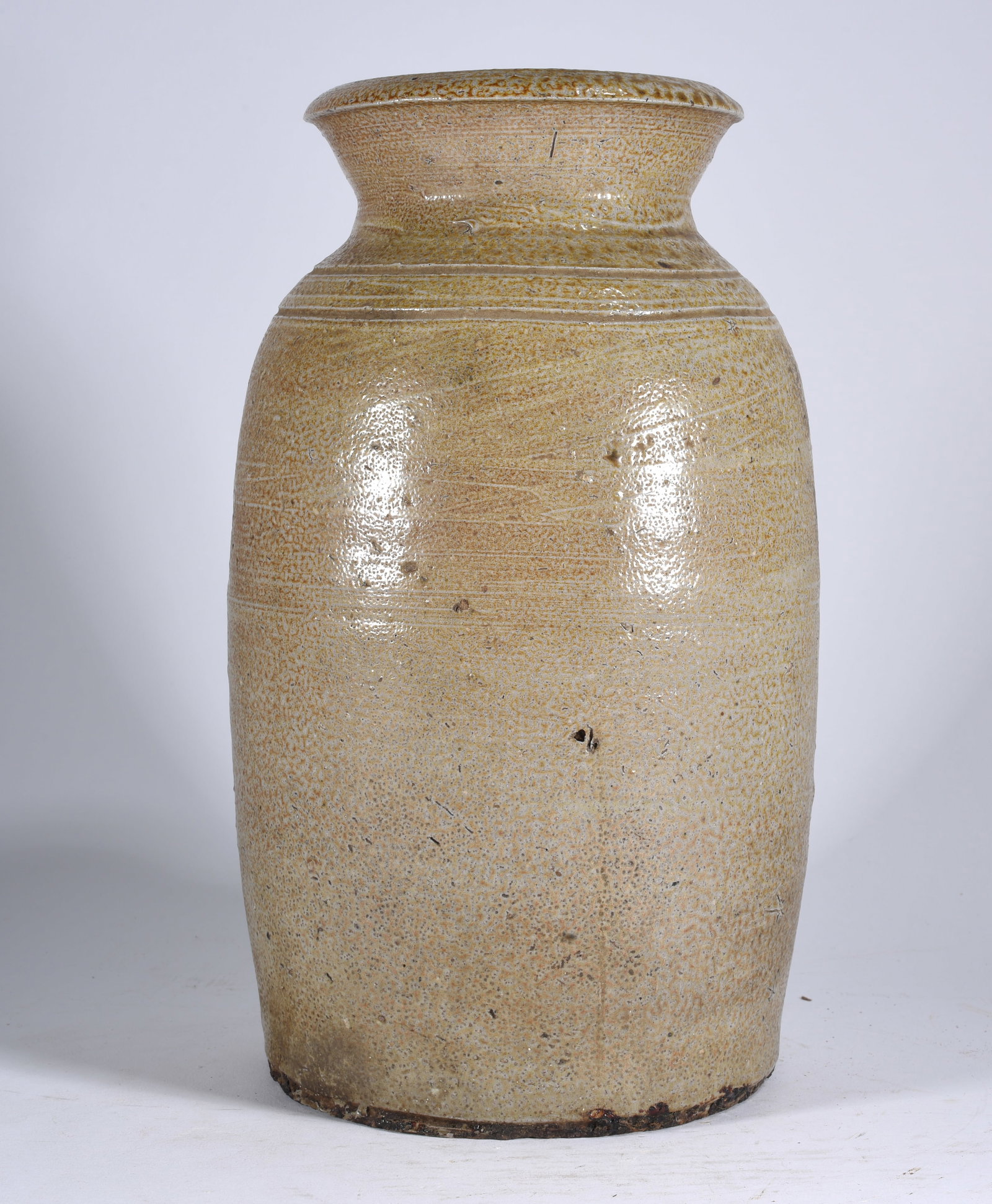 Piedmont NC Salt Glaze Storage Jar ca. 1870 (1 of 4)