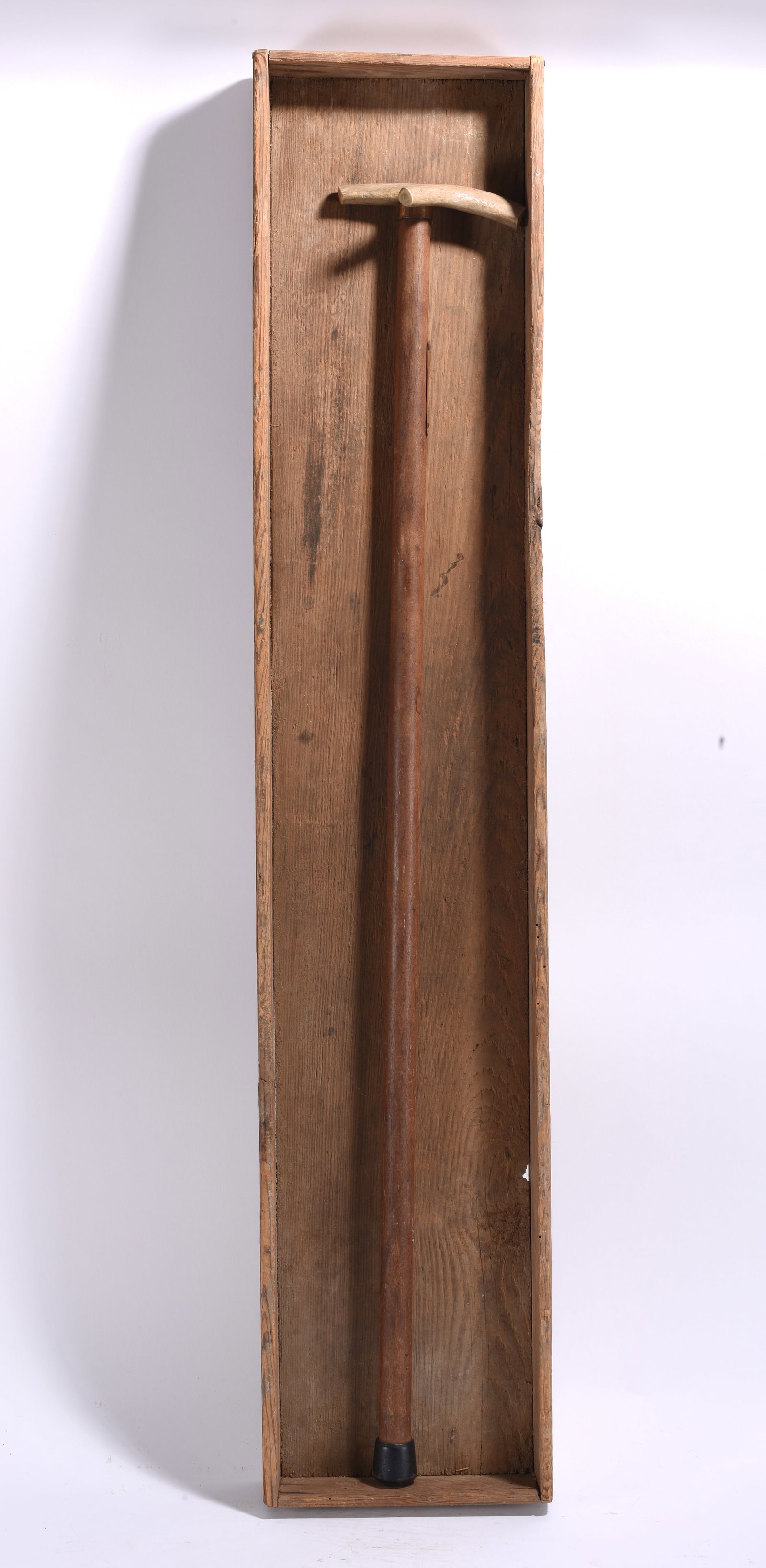 Civil War Folk Art Bone Cane with MOSER tag: Civil War Folk Art Bone Cane with MOSER tag 8"x40"