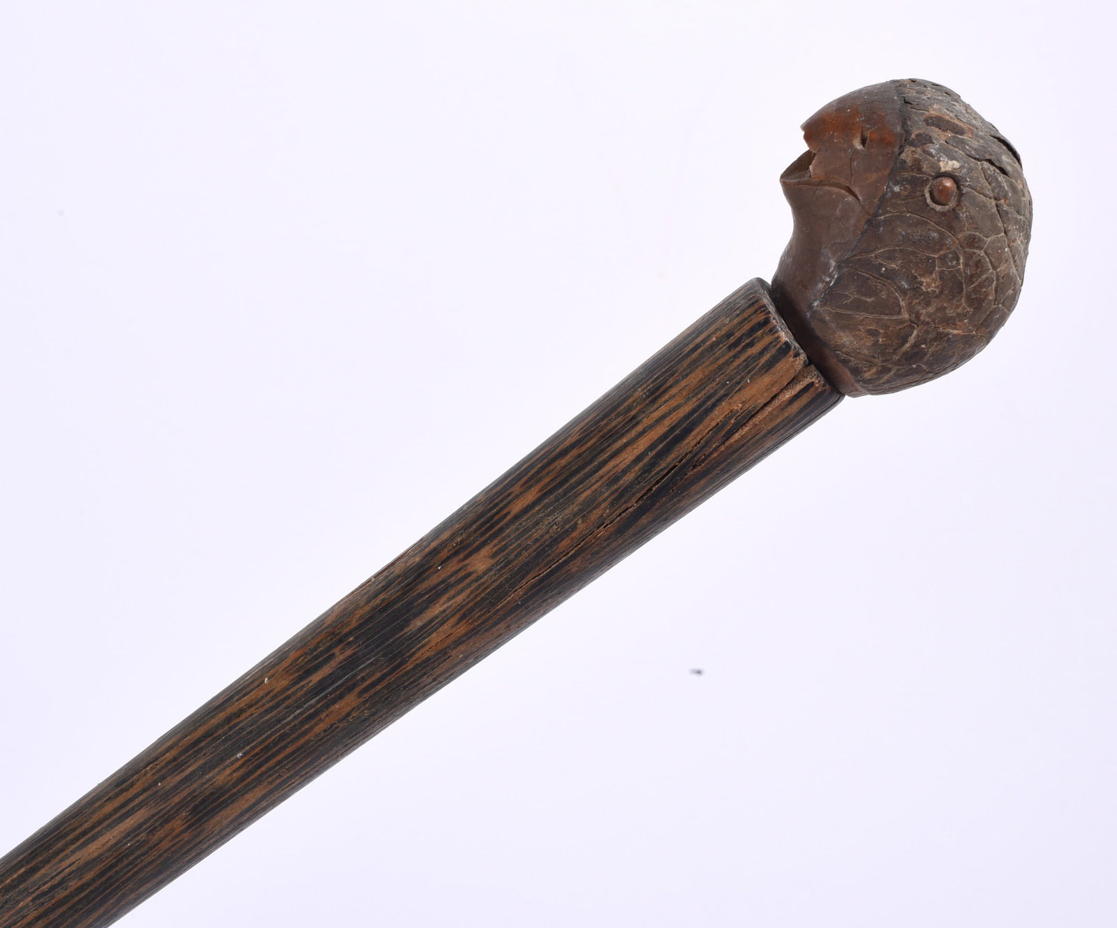 Folk Art Parrot Head Cane (1 of 2)