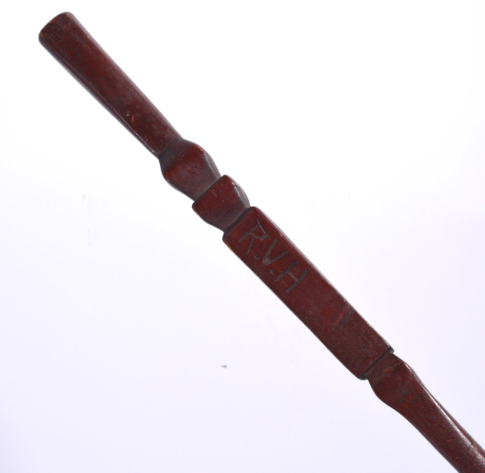 Painted Folk Carved Cane RVH (1 of 4)