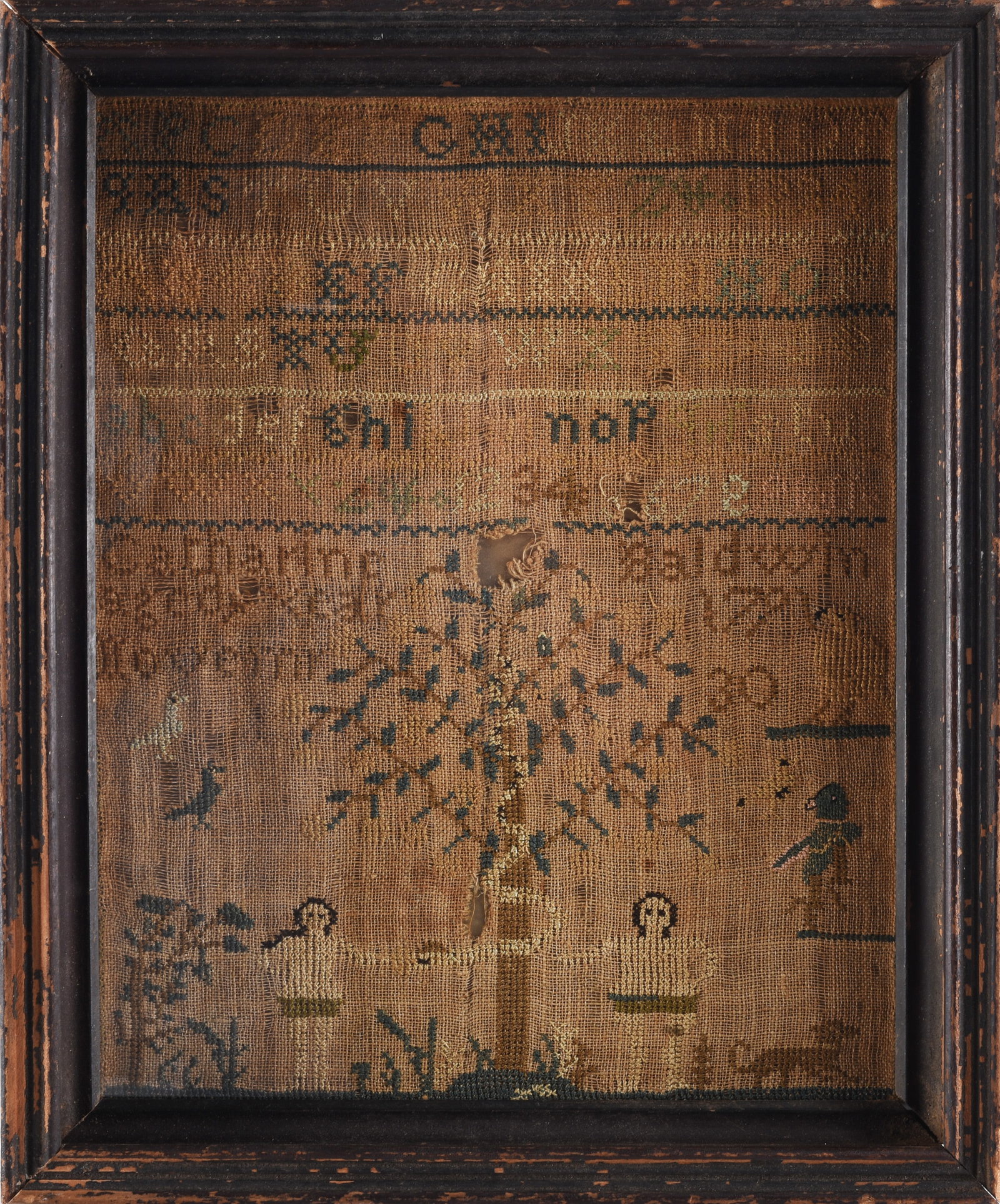 Important American Sampler Catharine Baldwin 1791 (1 of 3)