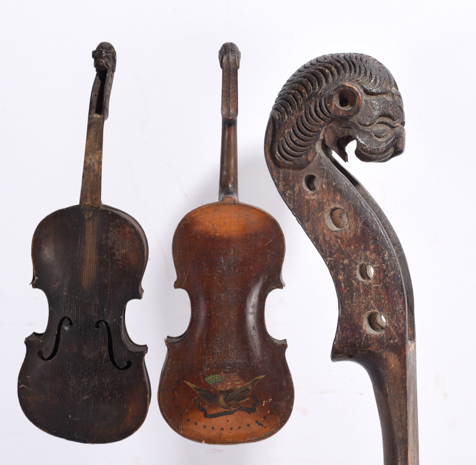 Carved and Painted Violin (1 of 9)