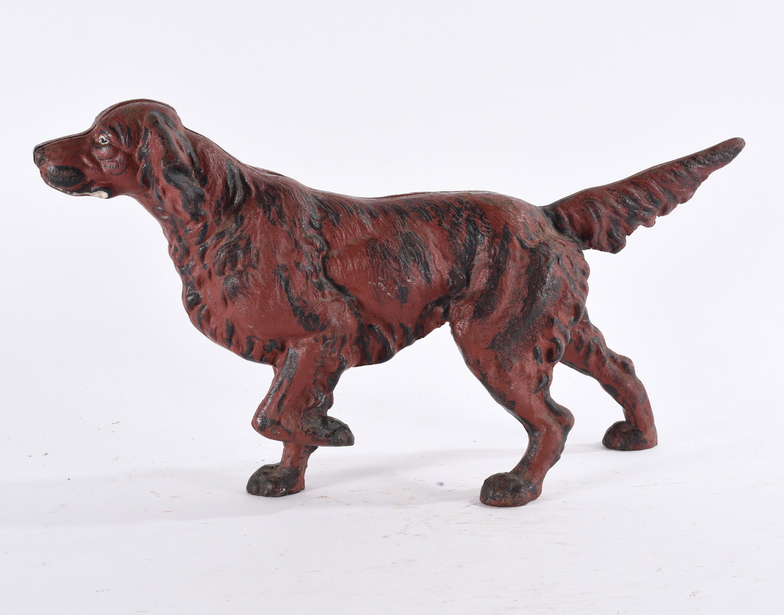 1930 Hubley Cast Iron Irish Setter Door Stop Dog (1 of 4)