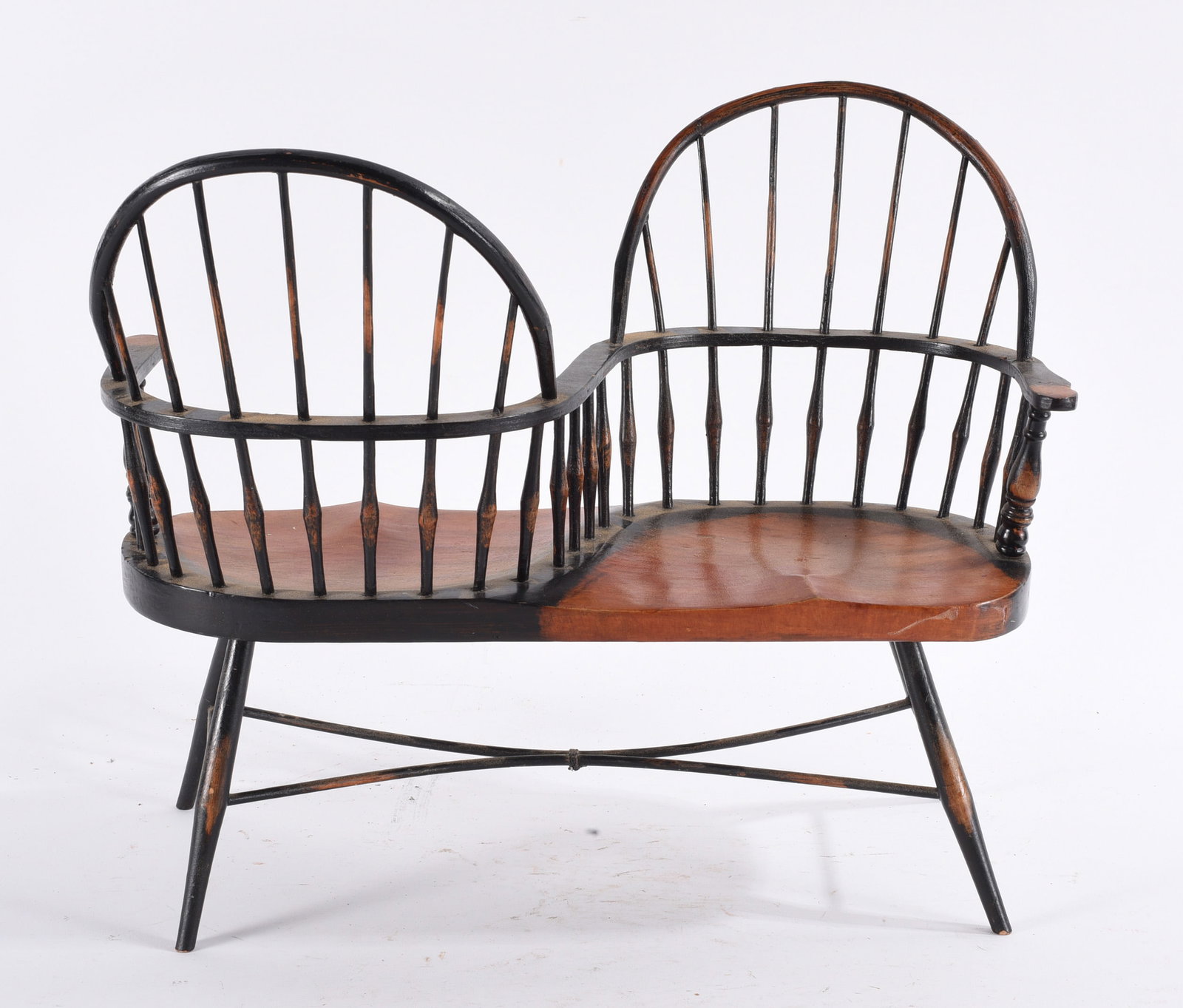 Salesman Sample Windsor Double Chair (1 of 3)