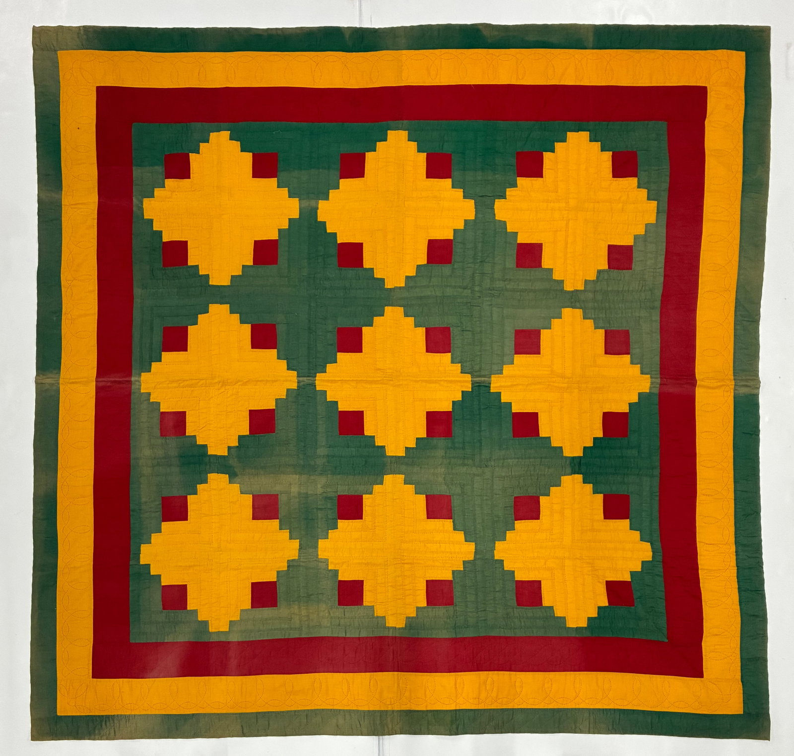 American Textile Quilt: American Textile Quilt 77"x76"