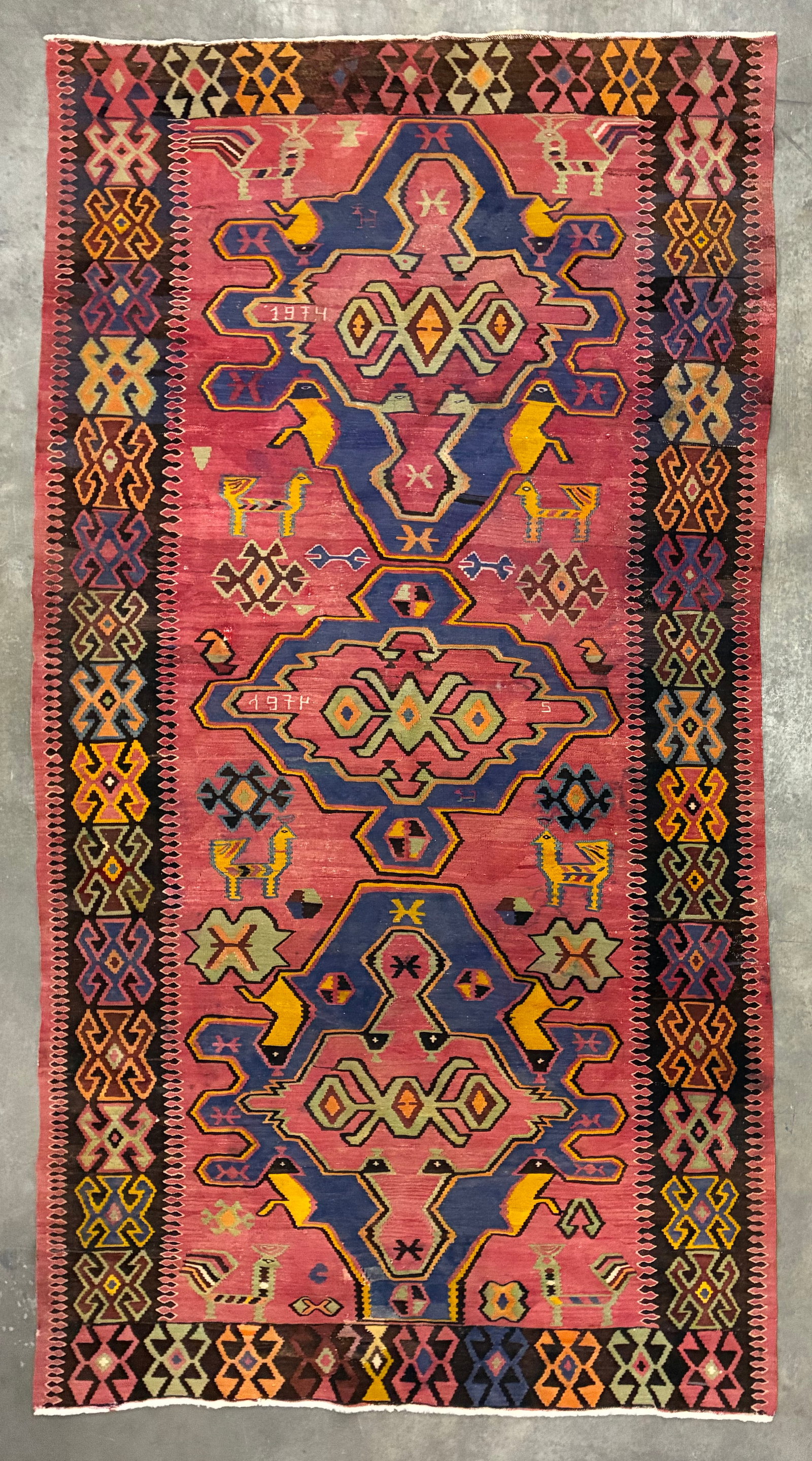 Handmade Meshkin Persian Runner dated 1974 (1 of 8)