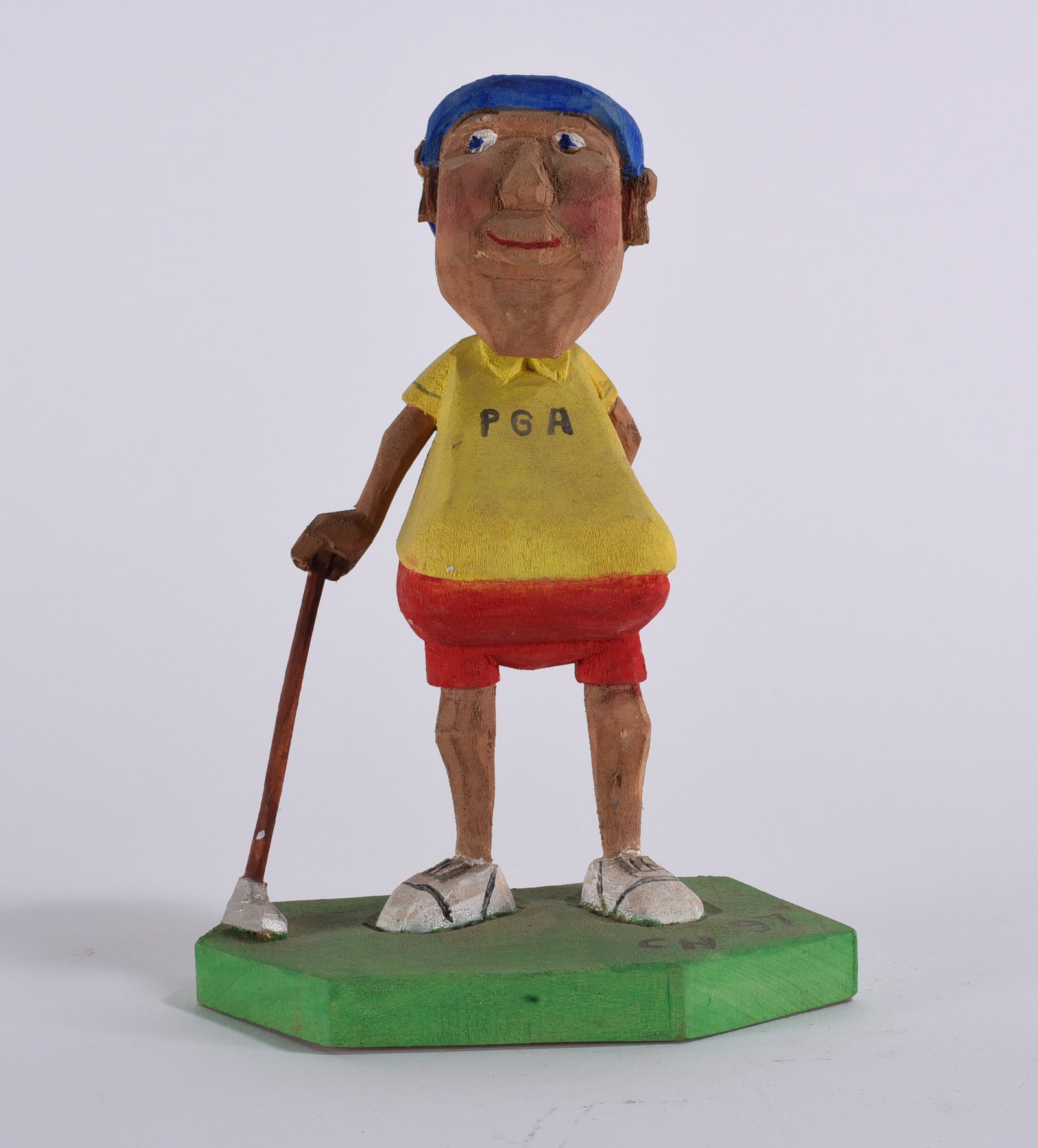 Clyde Herman Folk Art Wood Carving: Clyde Herman Folk Art Wood Carving 7" Clyde Herman carved 100's of carvings from the mid 1970s to the early 2000s. He was from Mercer, PA