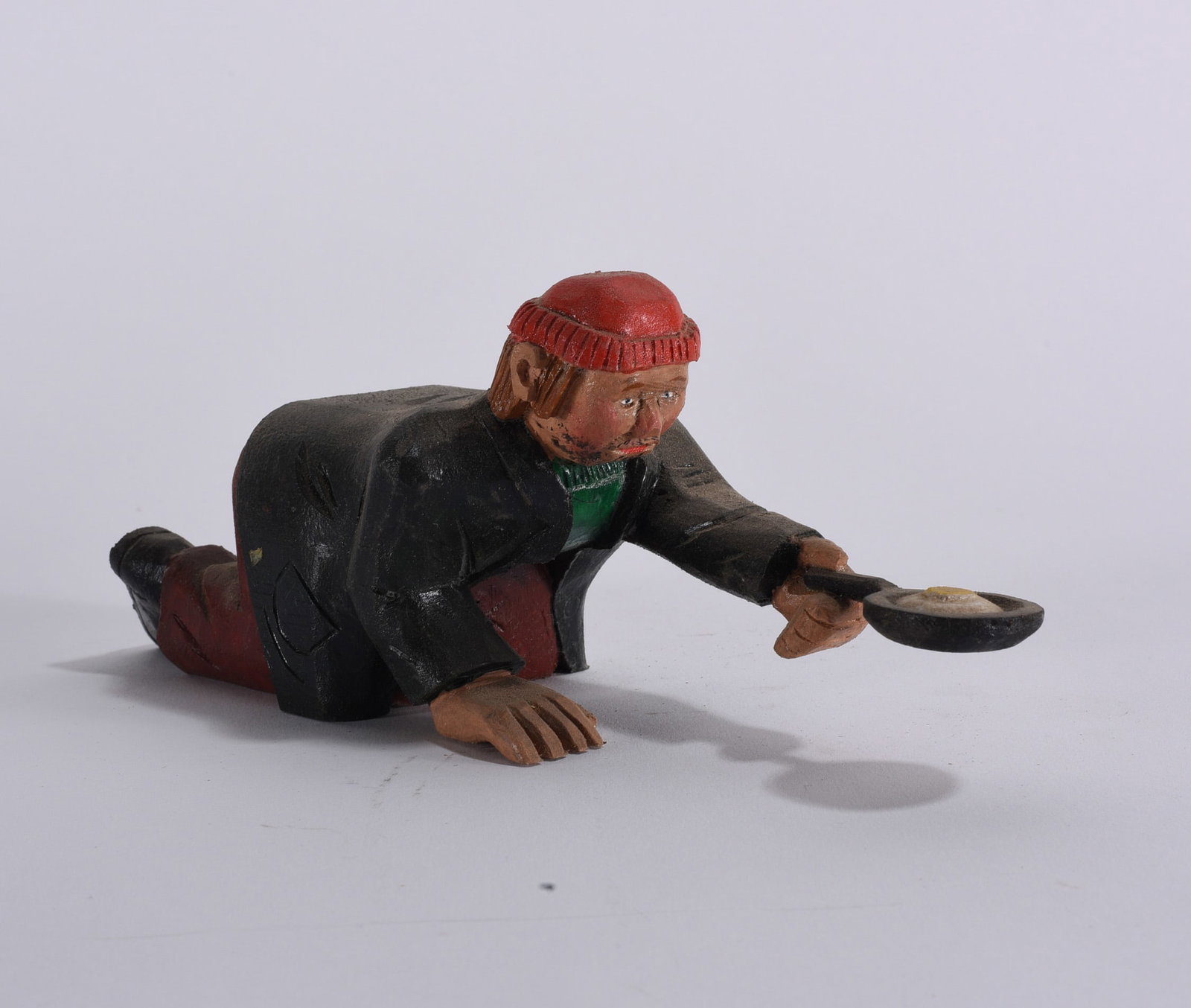 Clyde Herman Folk Art Wood Carving: Clyde Herman Folk Art Wood Carving 7"x3"