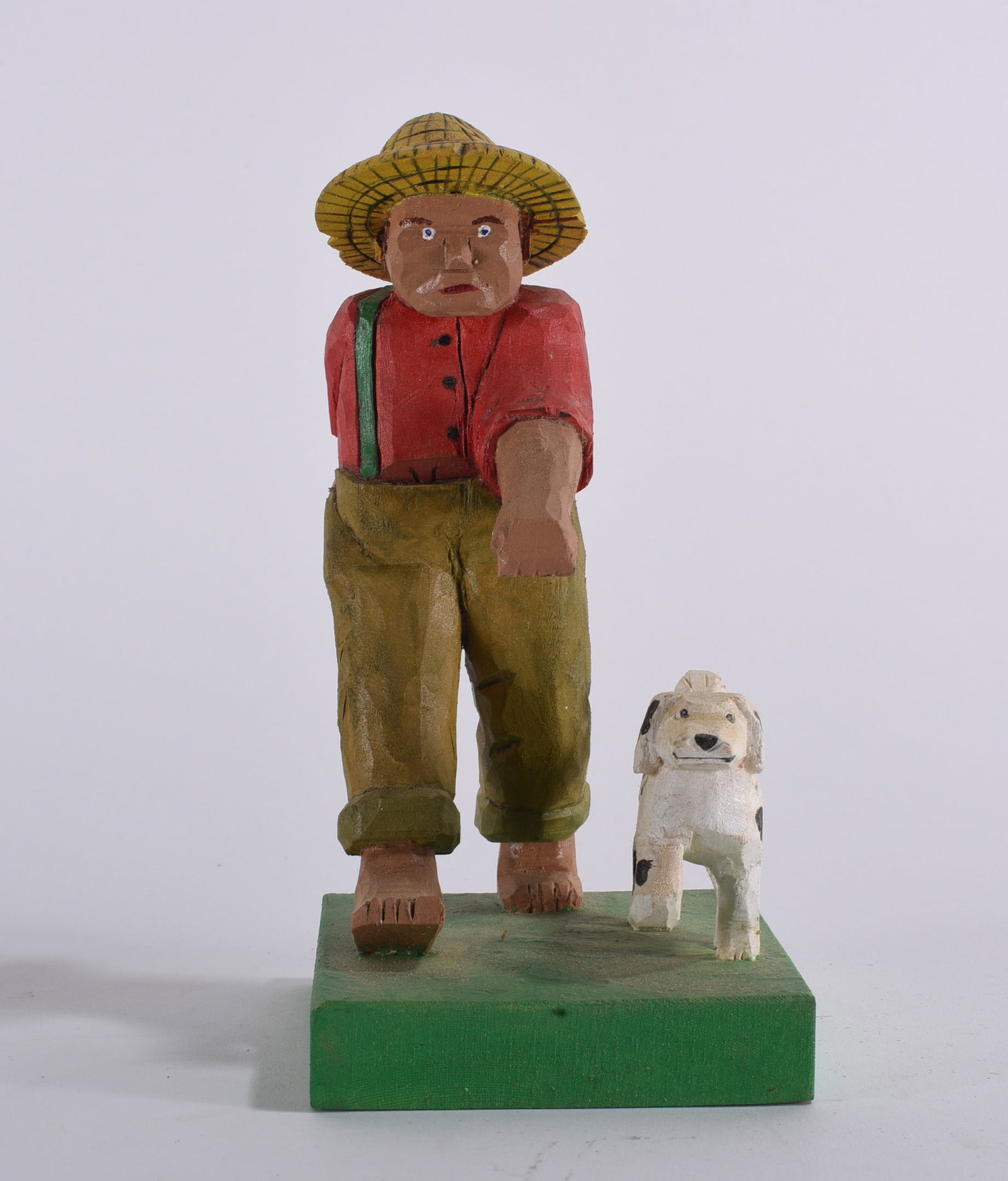 Clyde Herman Folk Art Wood Carving: Clyde Herman Folk Art Wood Carving 4"x7" Clyde Herman carved 100's of carvings from the mid 1970s to the early 2000s. He was from Mercer, PA