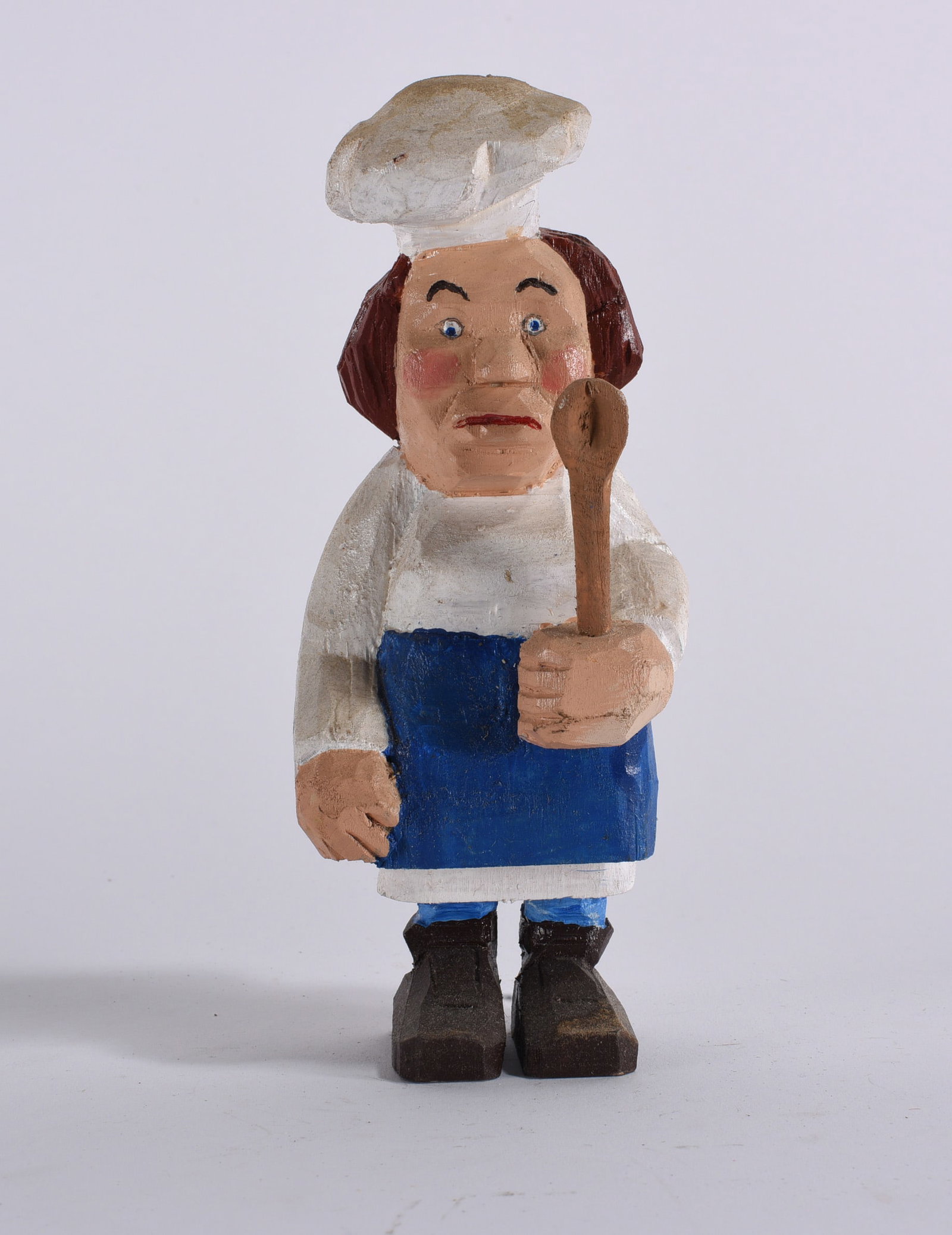 Clyde Herman Folk Art Wood Carving: Clyde Herman Folk Art Wood Carving 7" Clyde Herman carved 100's of carvings from the mid 1970s to the early 2000s. He was from Mercer, PA