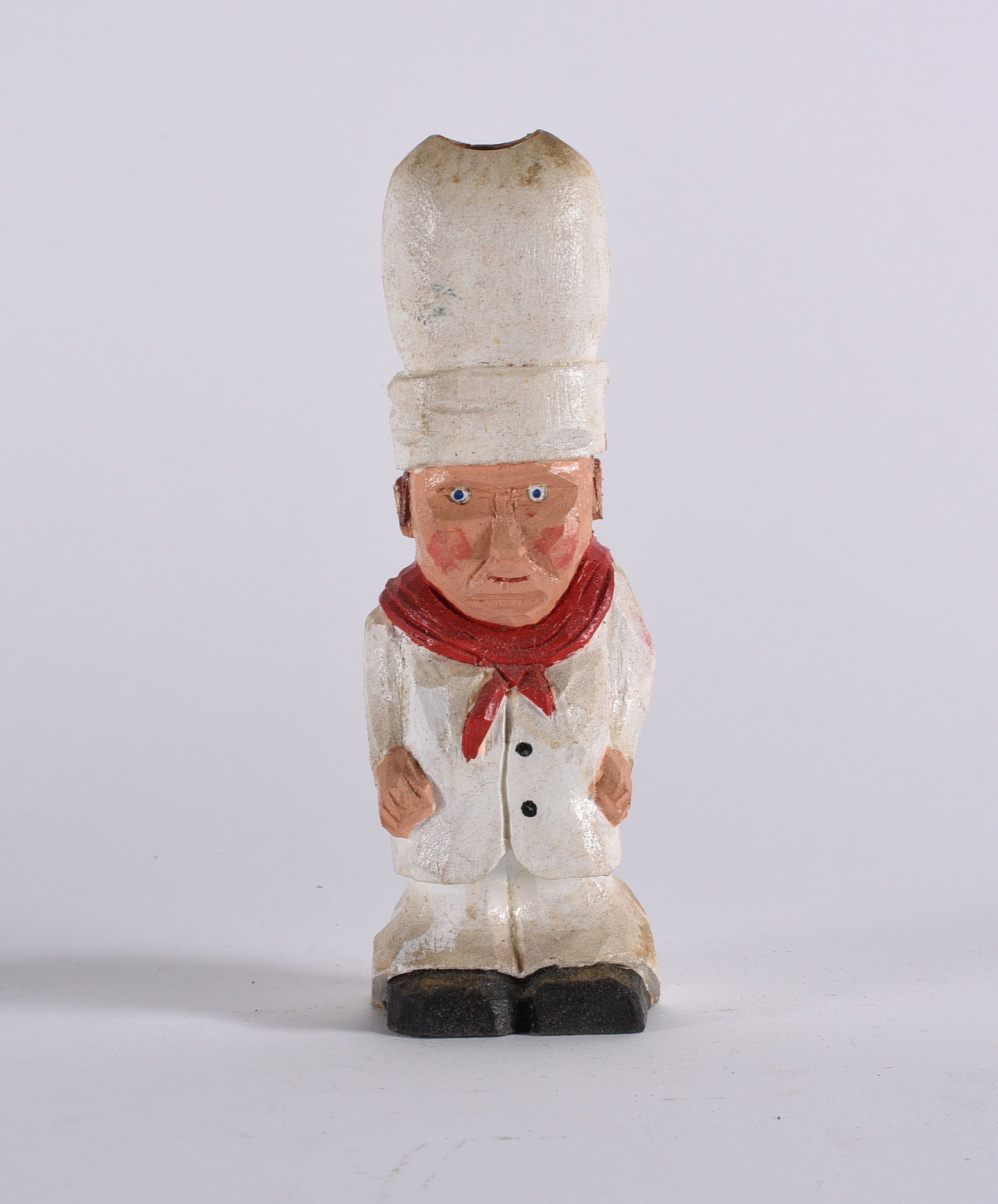 Clyde Herman Folk Art Wood Carving: Clyde Herman Folk Art Wood Carving 7" Clyde Herman carved 100's of carvings from the mid 1970s to the early 2000s. He was from Mercer, PA