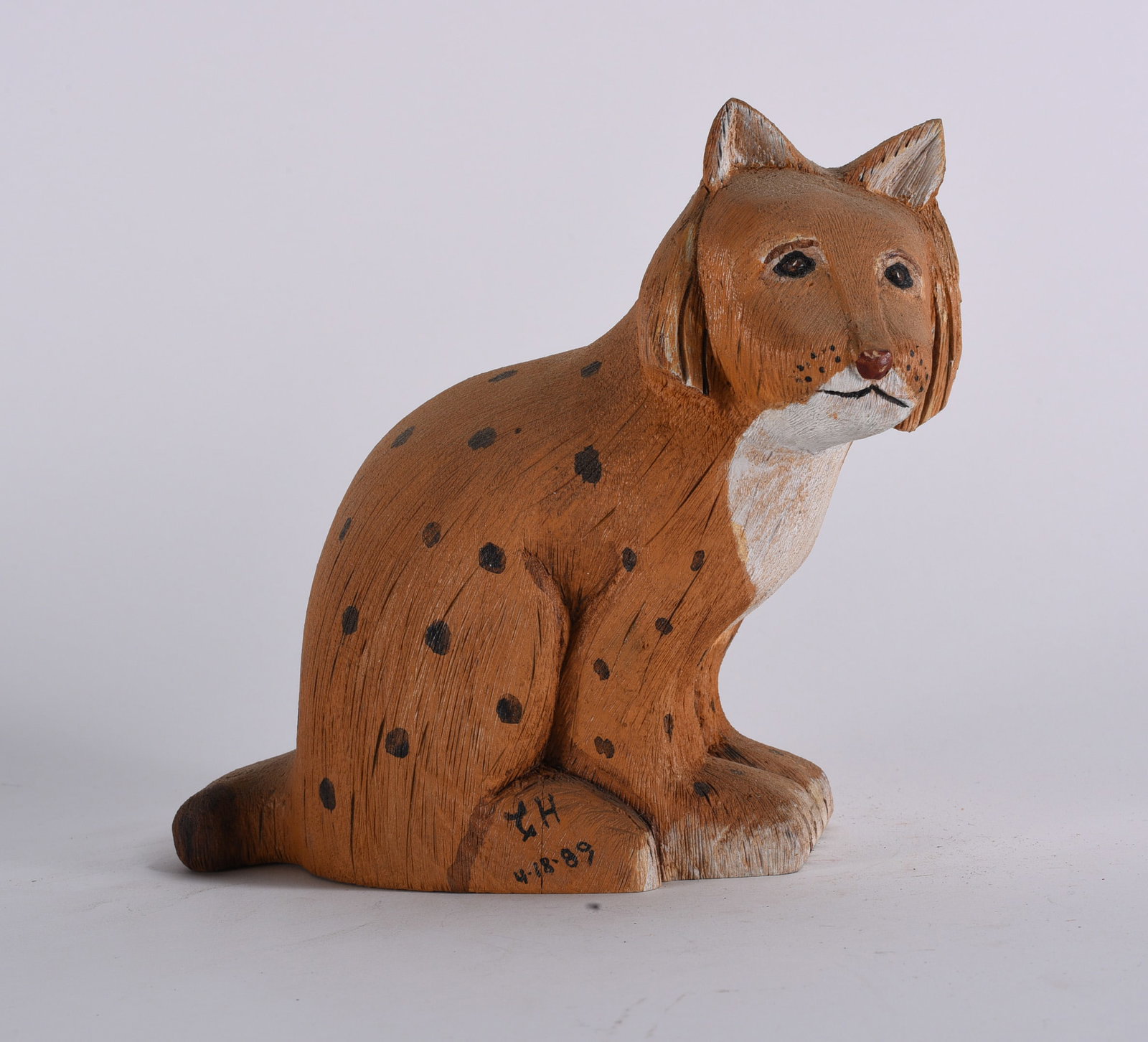 Clyde Herman Folk Art Wood Carving: Clyde Herman Folk Art Wood Carving 6"x6" Clyde Herman carved 100's of carvings from the mid 1970s to the early 2000s. He was from Mercer, PA