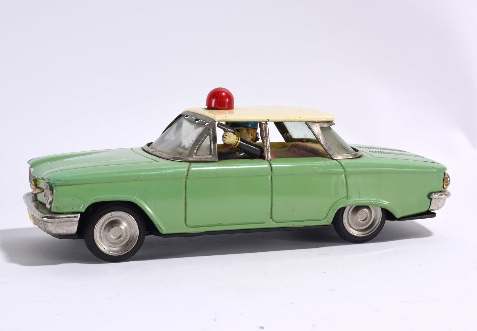 Tin Lithograph Police Patrol Car Toy (1 of 4)