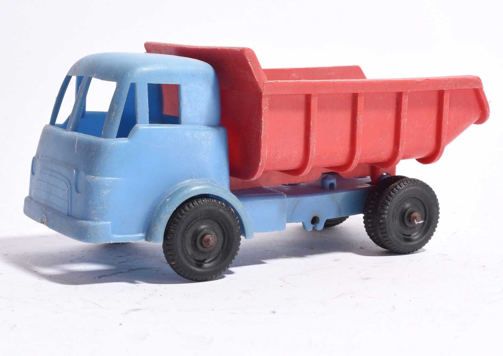 Blue and Red Plastic Dump Truck Toy (1 of 2)