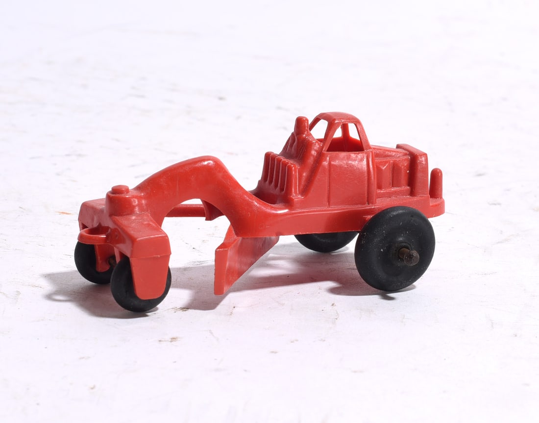 Red Plastic Road Grader (1 of 3)