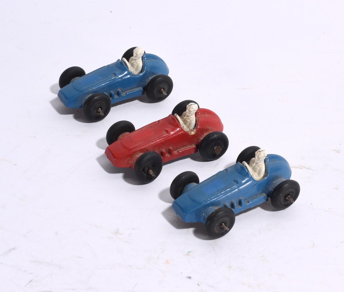Group of Three Vintage Wooden Race Cars (1 of 1)