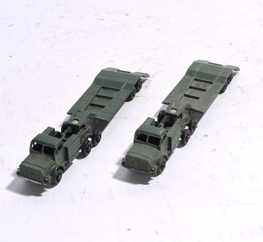 Pair of Military Transport Tractor-Trailer Models (1 of 1)