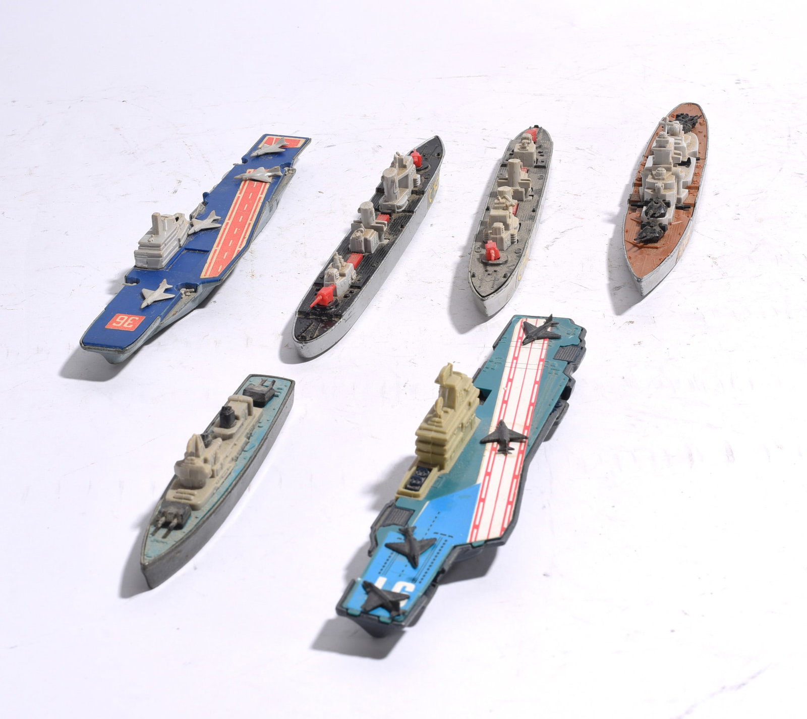 Assorted Die-Cast Naval Vessel Group (1 of 1)