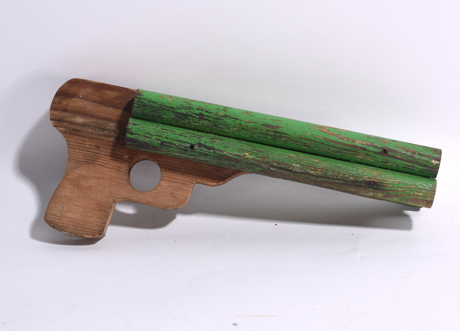 Folk Art Wooden Toy Pistol (1 of 2)