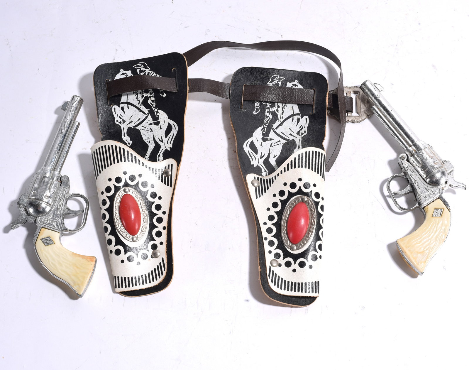 Pair of Toy Cap Guns with Holsters (1 of 1)