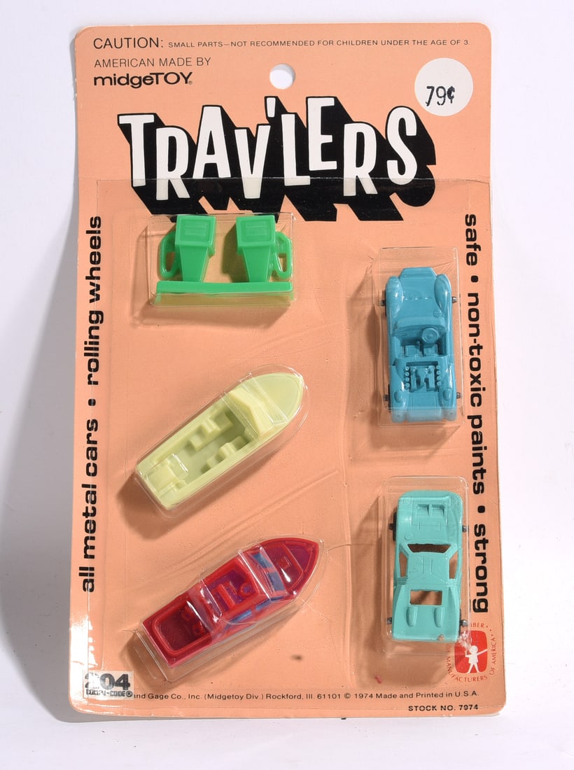Midgetoy "Traveler's" Vehicle Set in Package (1 of 1)