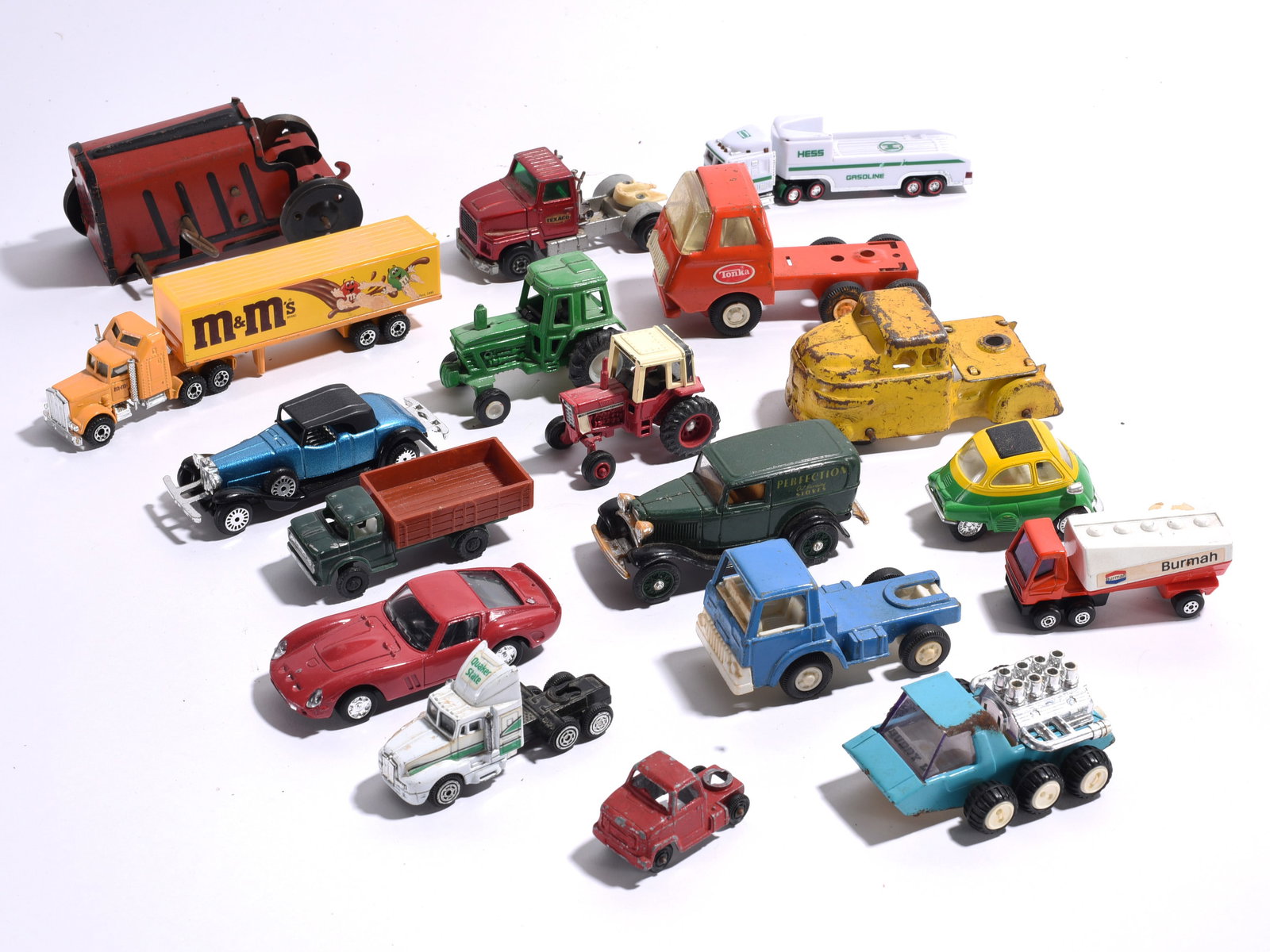 Assorted Die-Cast Vehicles and Toy Parts Lot (1 of 1)