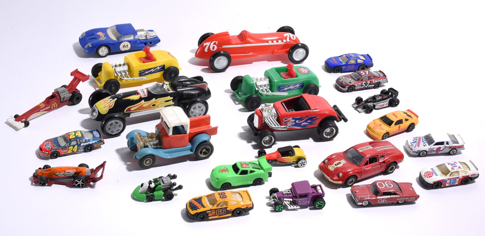 Assorted Die-Cast Race Cars and Hot Rods (1 of 1)