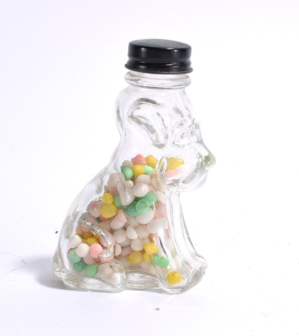 Rabbit Form Glass Candy Container (1 of 3)