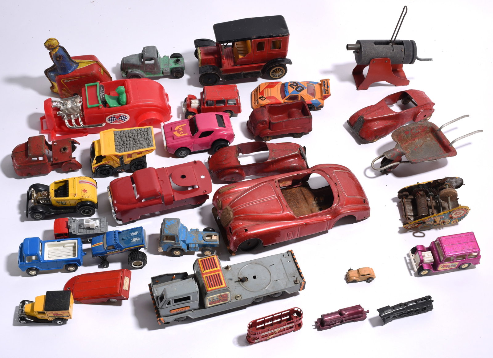 Assorted Toy Vehicles and Parts Lot (1 of 1)