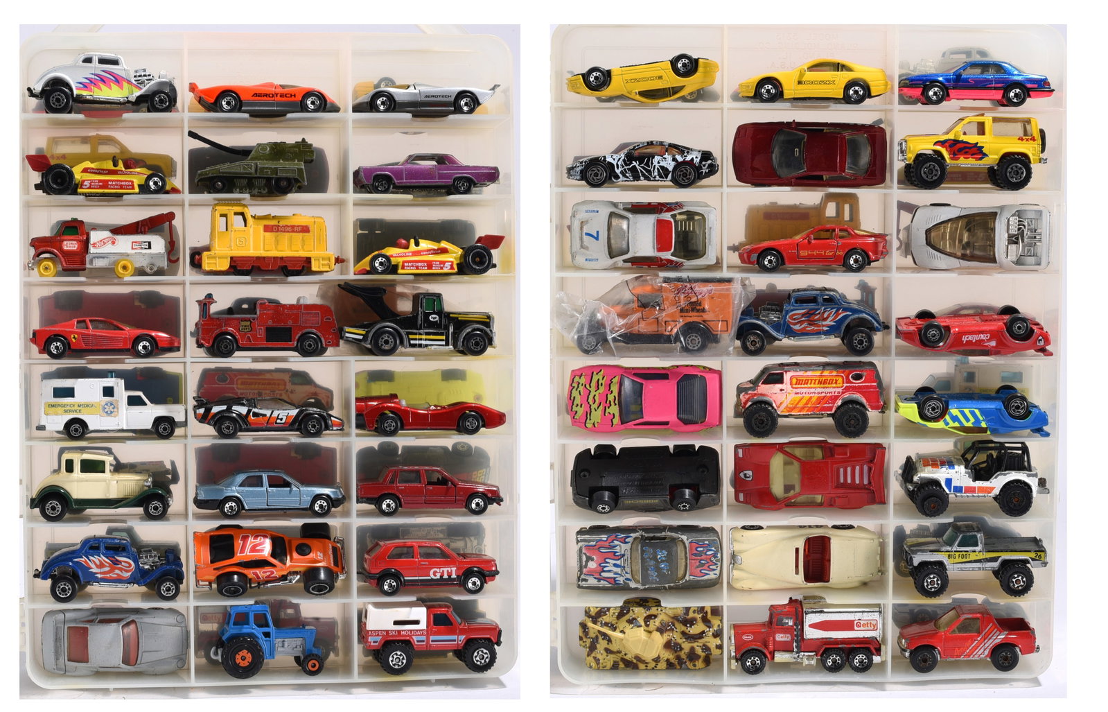 Mixed Matchbox, Corgi, and Promotional Die Cast Vehicle Collection in Display Case (1 of 1)