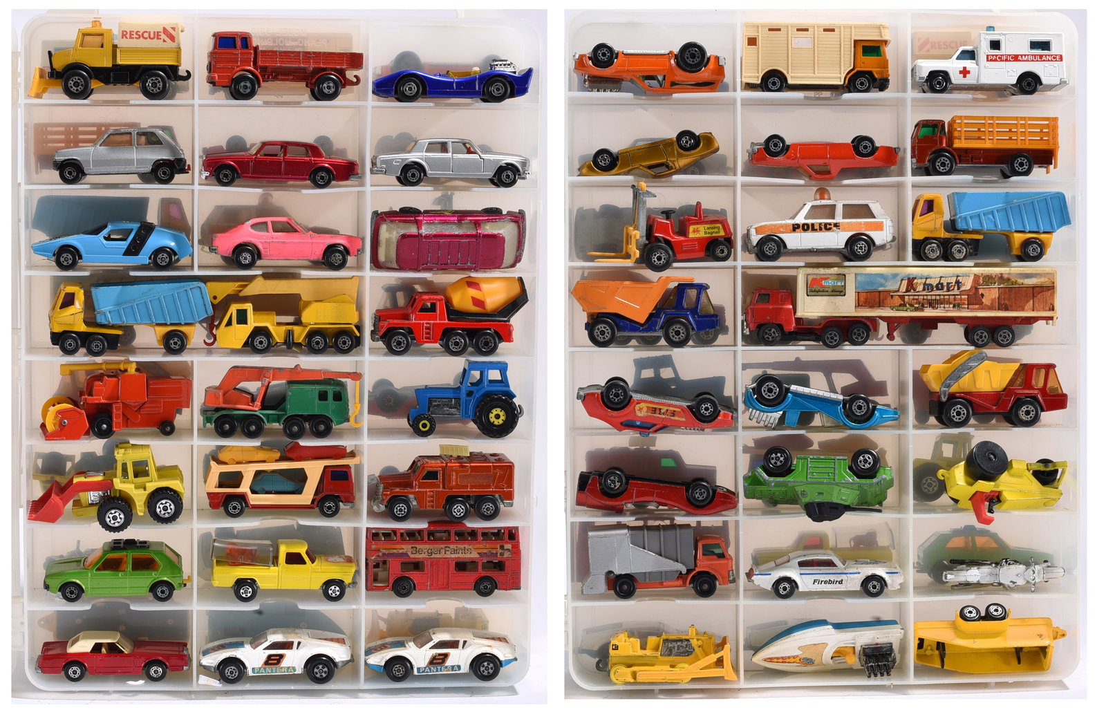 Mixed Matchbox, Corgi, and Promotional Die Cast Vehicle Collection in Display Case (1 of 1)