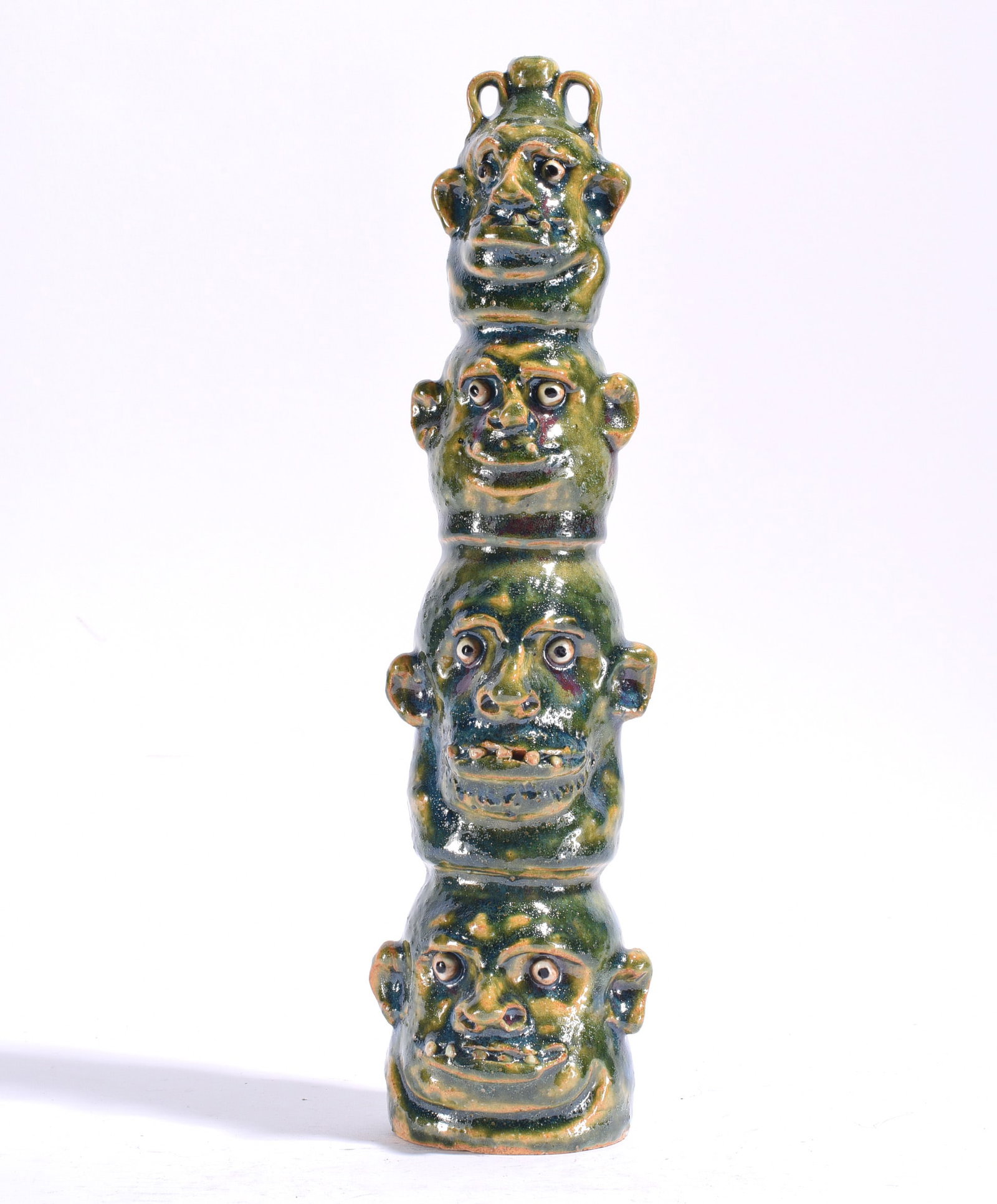 Marvin Bailey Totem Face Jug 13" (1 of 4)