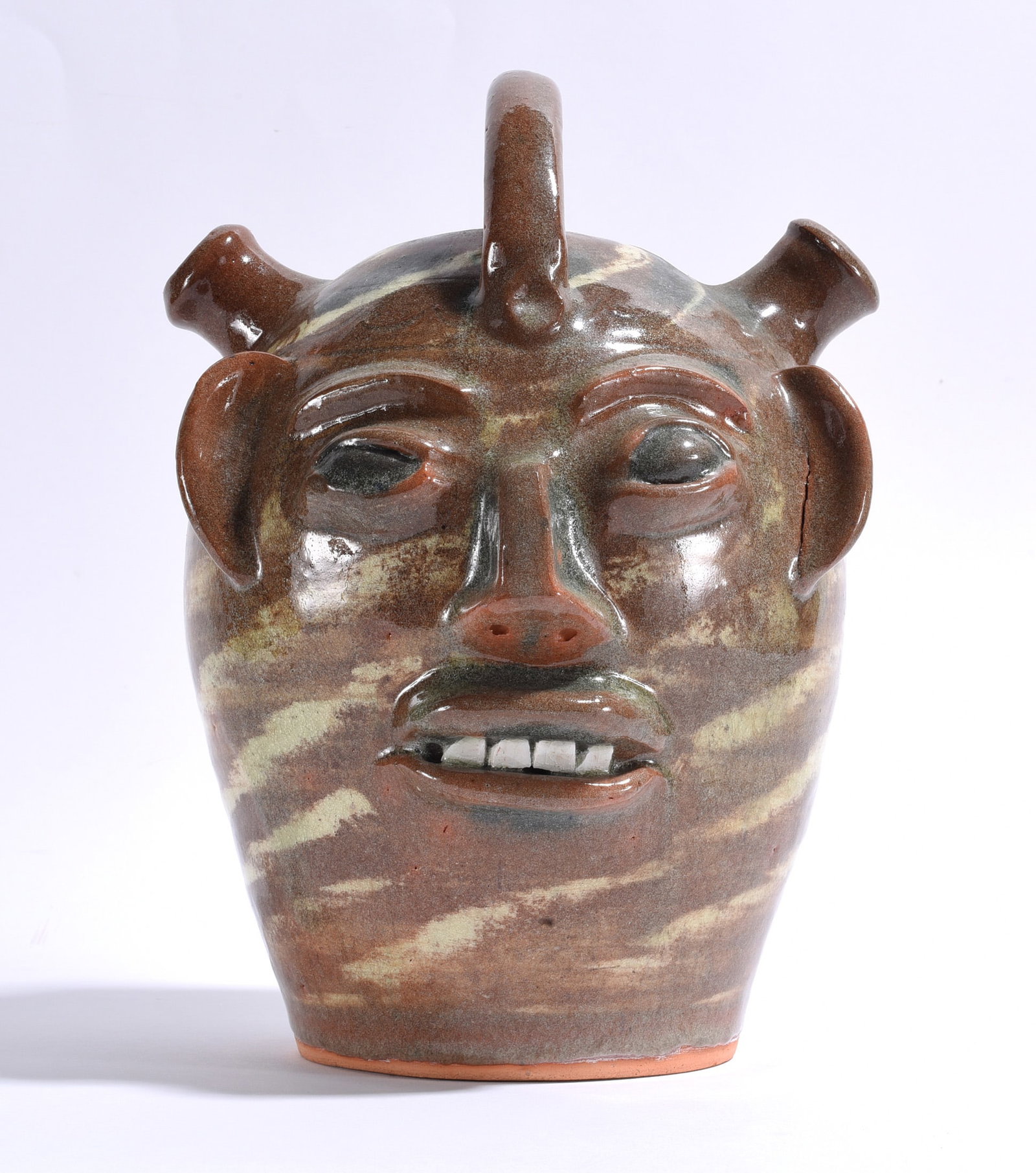 Walter Fleming Harvest Swirl Face Jug (1 of 4)