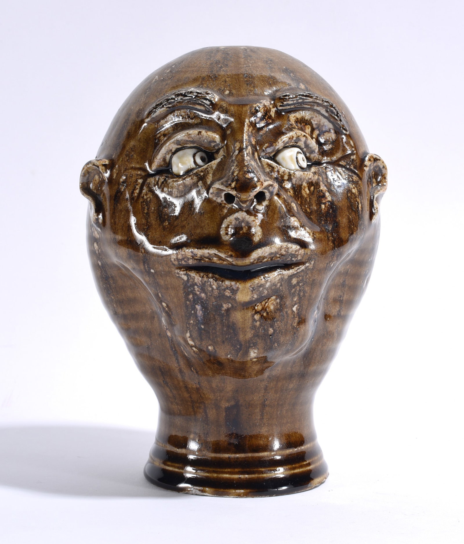 Steven Harrison Pottery Face Jug Wigstand (1 of 3)