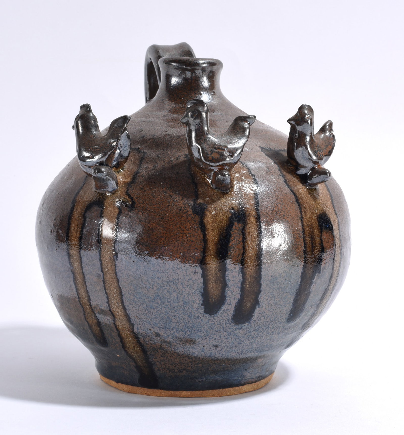 Roger Hicks Folk Pottery Chicken Jug (1 of 3)