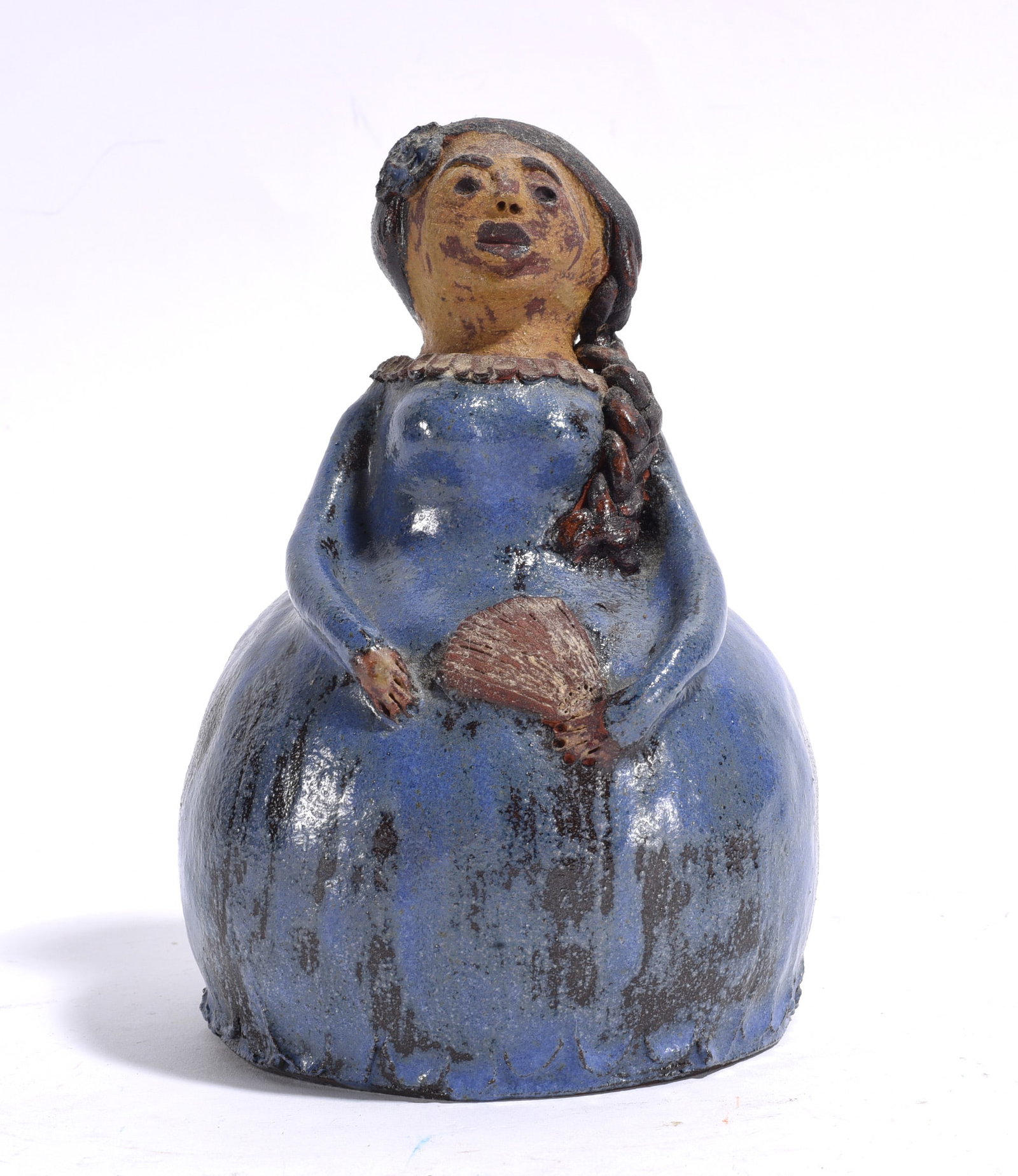 Tom and Judy Touchstone Pottery Figural: Turkey Mountain Pottery is a small, family run folk art pottery studio based in Armuchee GA. 7"